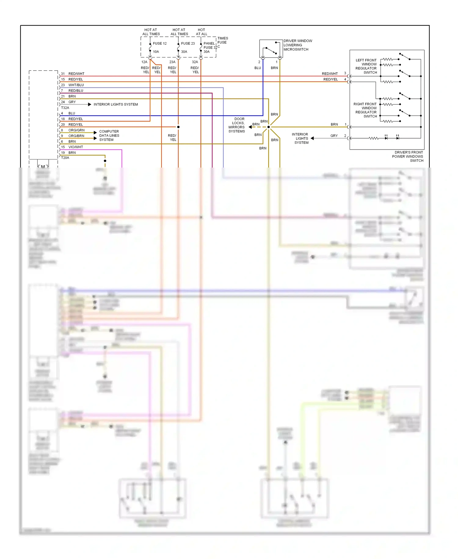 Volkswagen Eos I (2006-2011) computer data lines system wiring diagram  (44 of 67)
