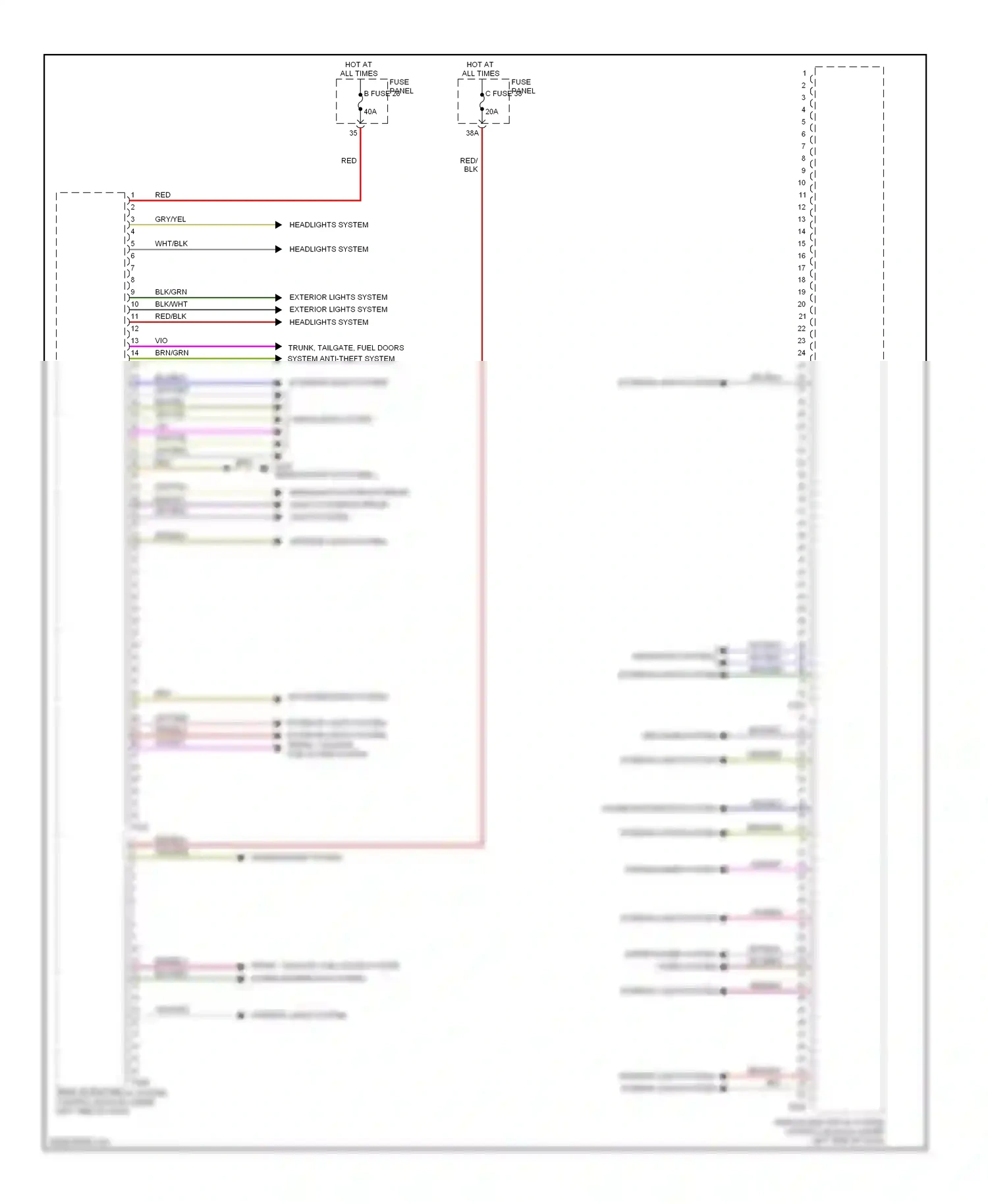 Volkswagen Eos I (2006-2011) defogger system wiring diagram  (2 of 2)
