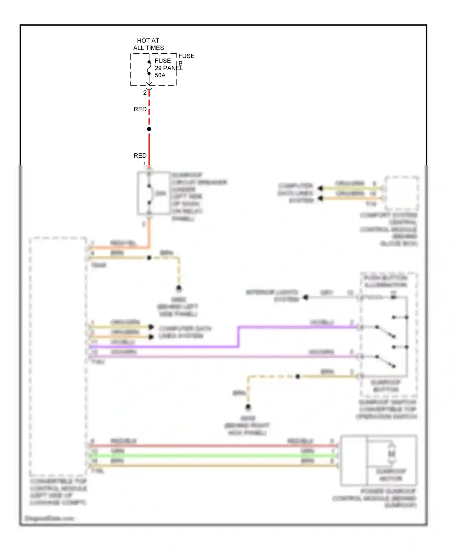 Volkswagen Eos I (2006-2011) gry wiring diagram  (40 of 55)