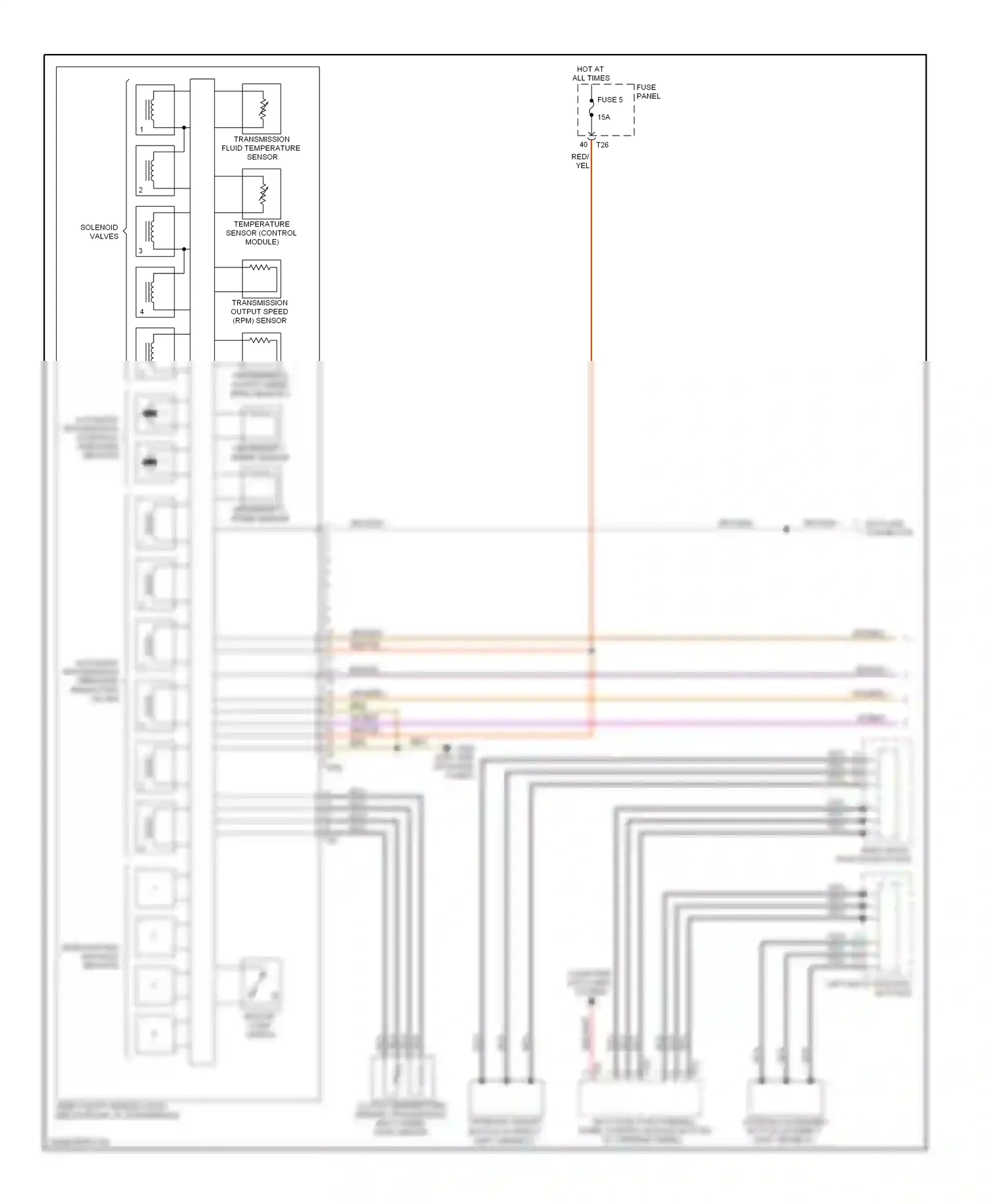 Volkswagen Eos I (2006-2011) left multi-function buttons wiring diagram  (2 of 2)