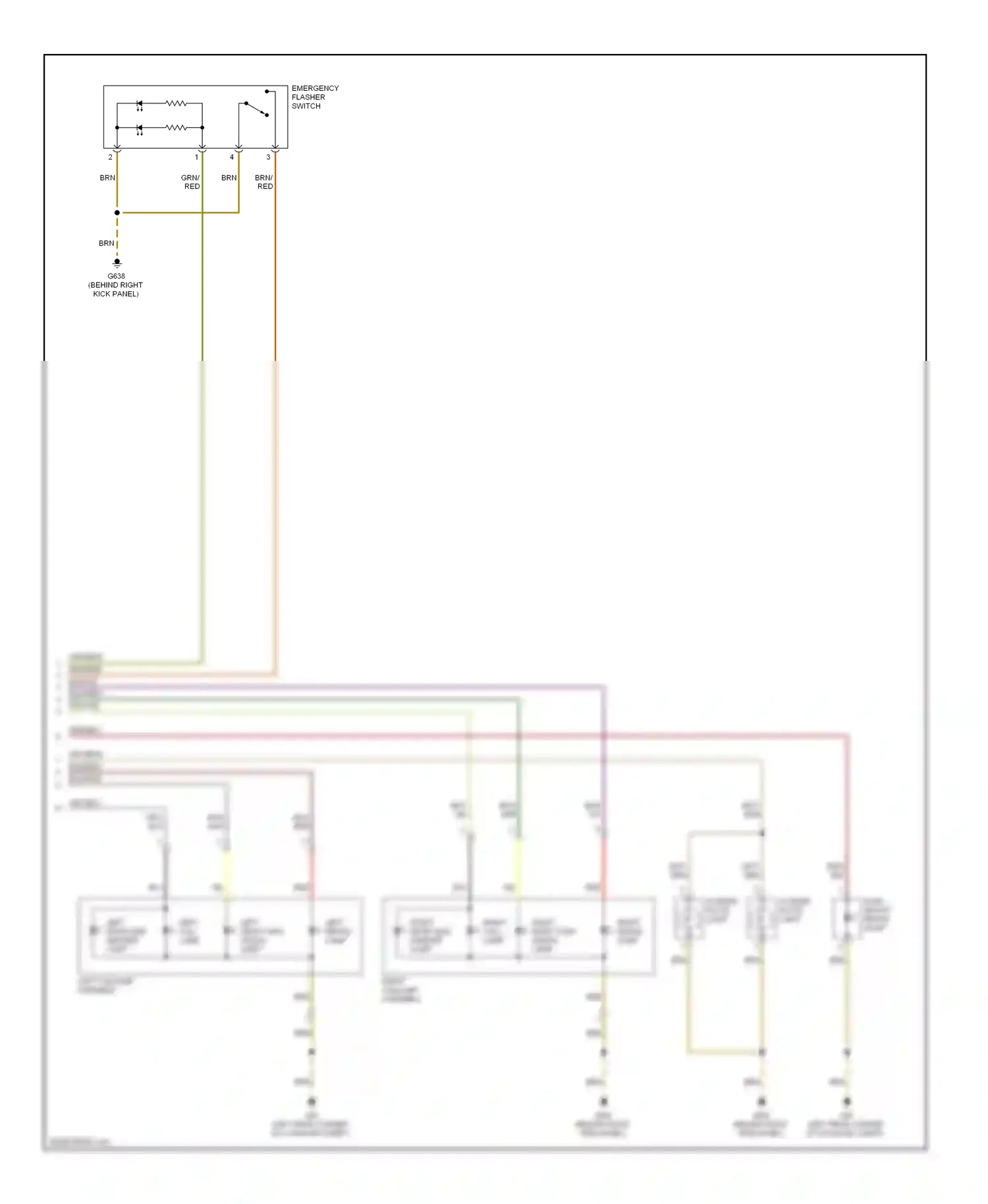 Volkswagen Eos I (2006-2011) left taillamp assembly wiring diagram  (1 of 1)