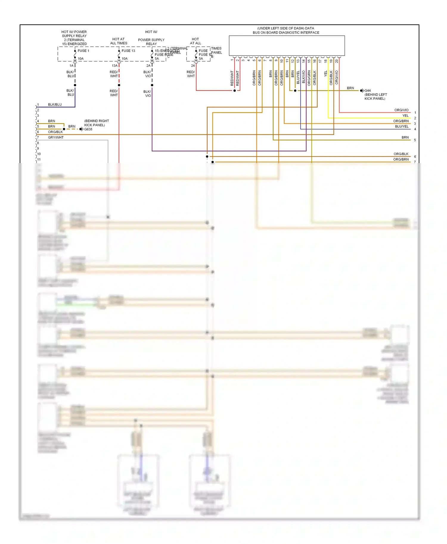 Volkswagen Eos I (2006-2011) org/blk wiring diagram  (2 of 24)