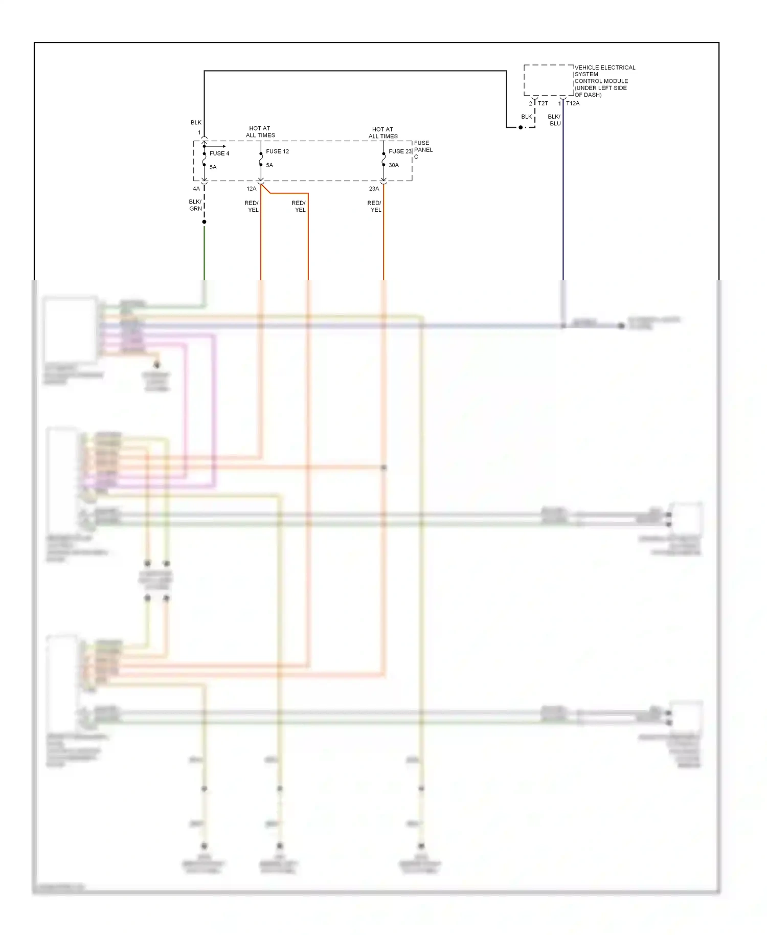 Volkswagen Eos I (2006-2011) red wiring diagram  (41 of 65)