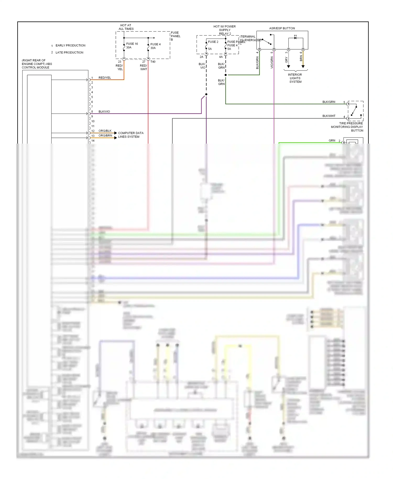 Volkswagen Eos I (2006-2011) red wiring diagram  (1 of 65)