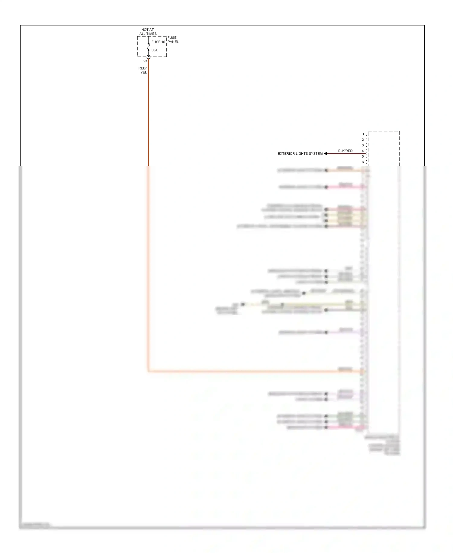 Volkswagen Eos I (2006-2011) red/blk wiring diagram  (10 of 33)