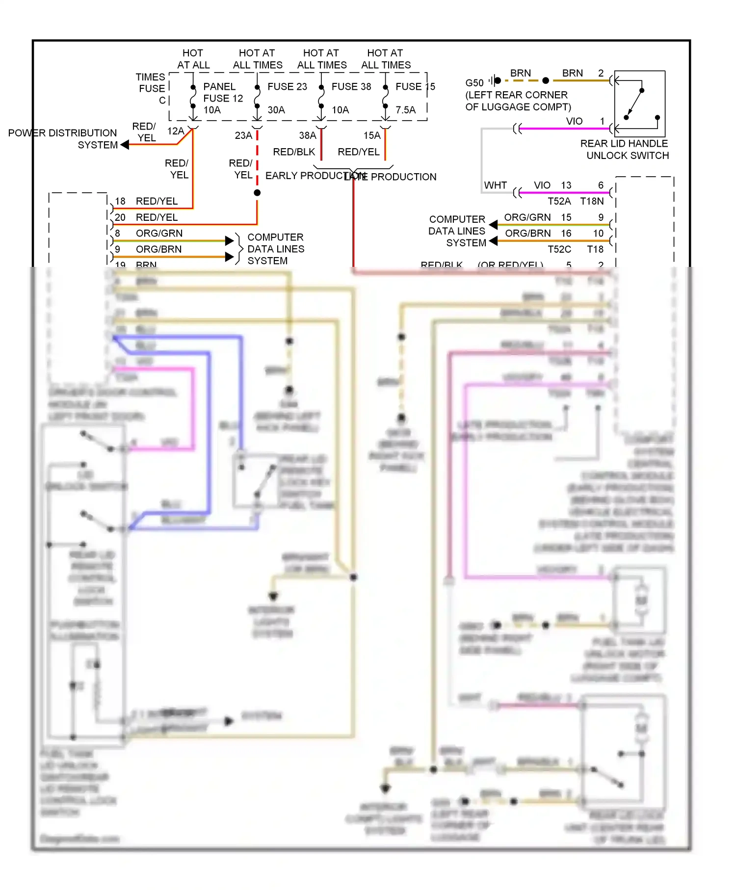 Volkswagen Eos I (2006-2011) red/yel wiring diagram  (56 of 57)
