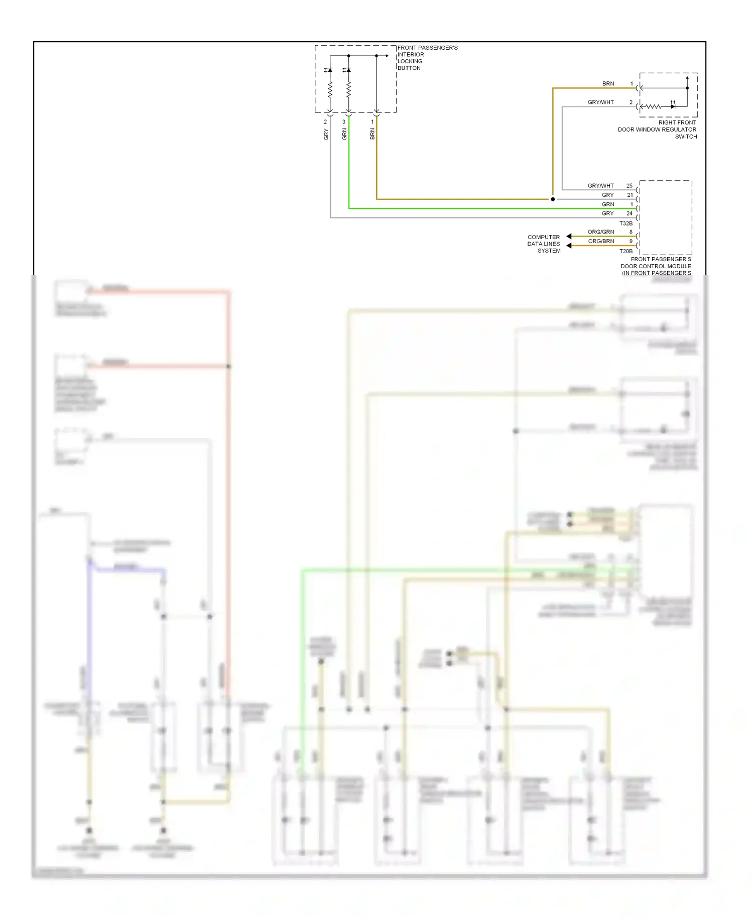 Volkswagen Eos I (2006-2011) socket 2 wiring diagram  (1 of 1)