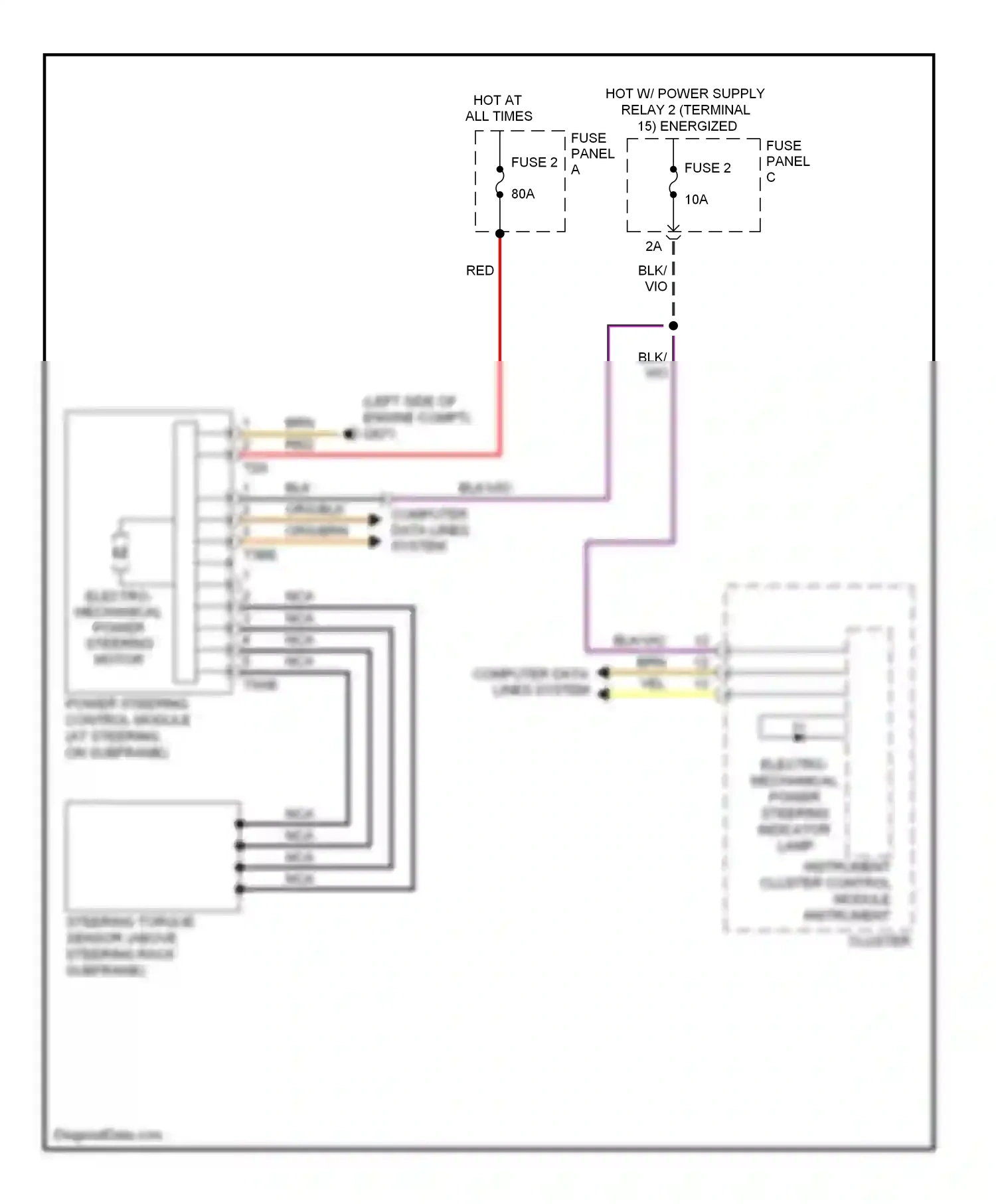Volkswagen Eos I (2006-2011) vio wiring diagram  (13 of 51)