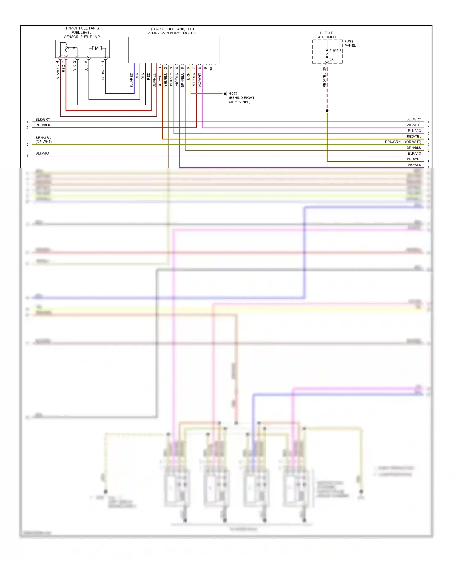 Volkswagen Eos I (2006-2011) vio/gry wiring diagram  (7 of 13)