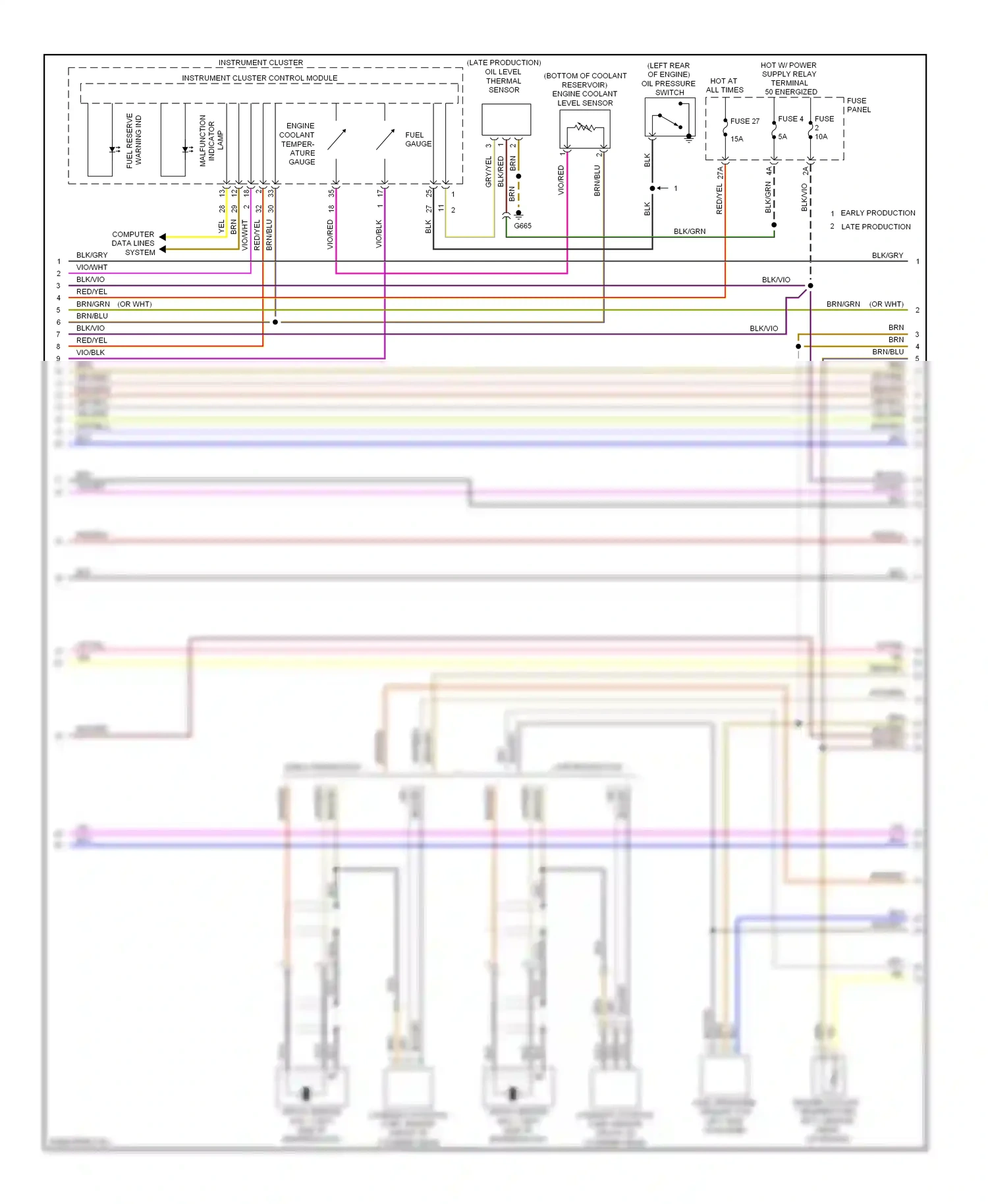 Volkswagen Eos I (2006-2011) vio/red wiring diagram  (9 of 15)