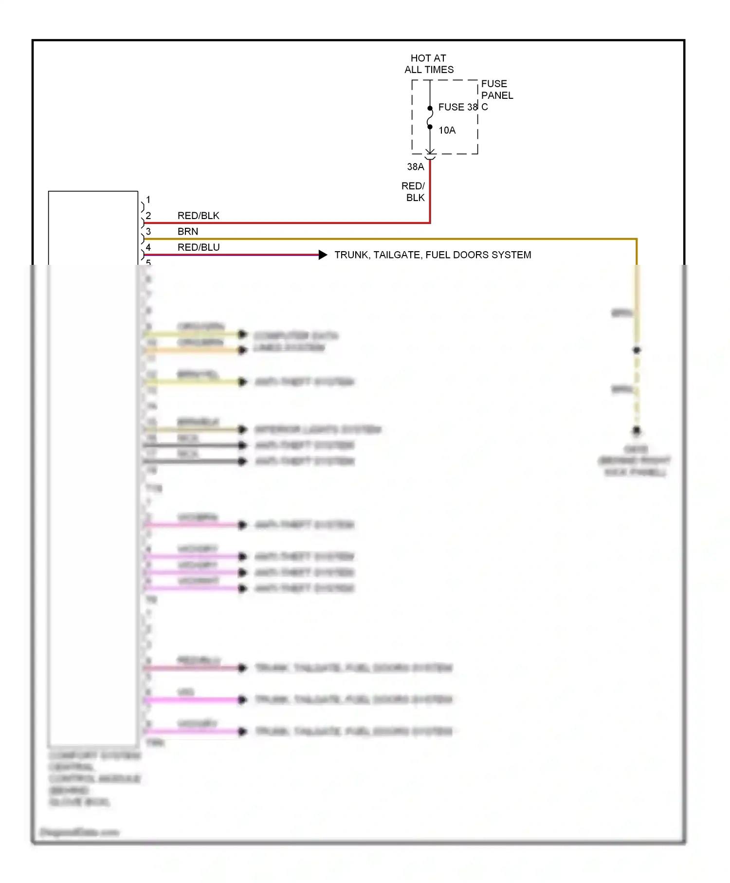 Volkswagen Eos I (2006-2011) vio/wht wiring diagram  (6 of 31)