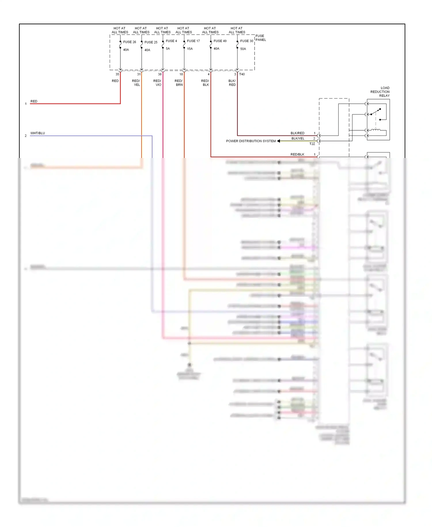 Volkswagen Eos I (2006-2011) wht/blu wiring diagram  (5 of 16)