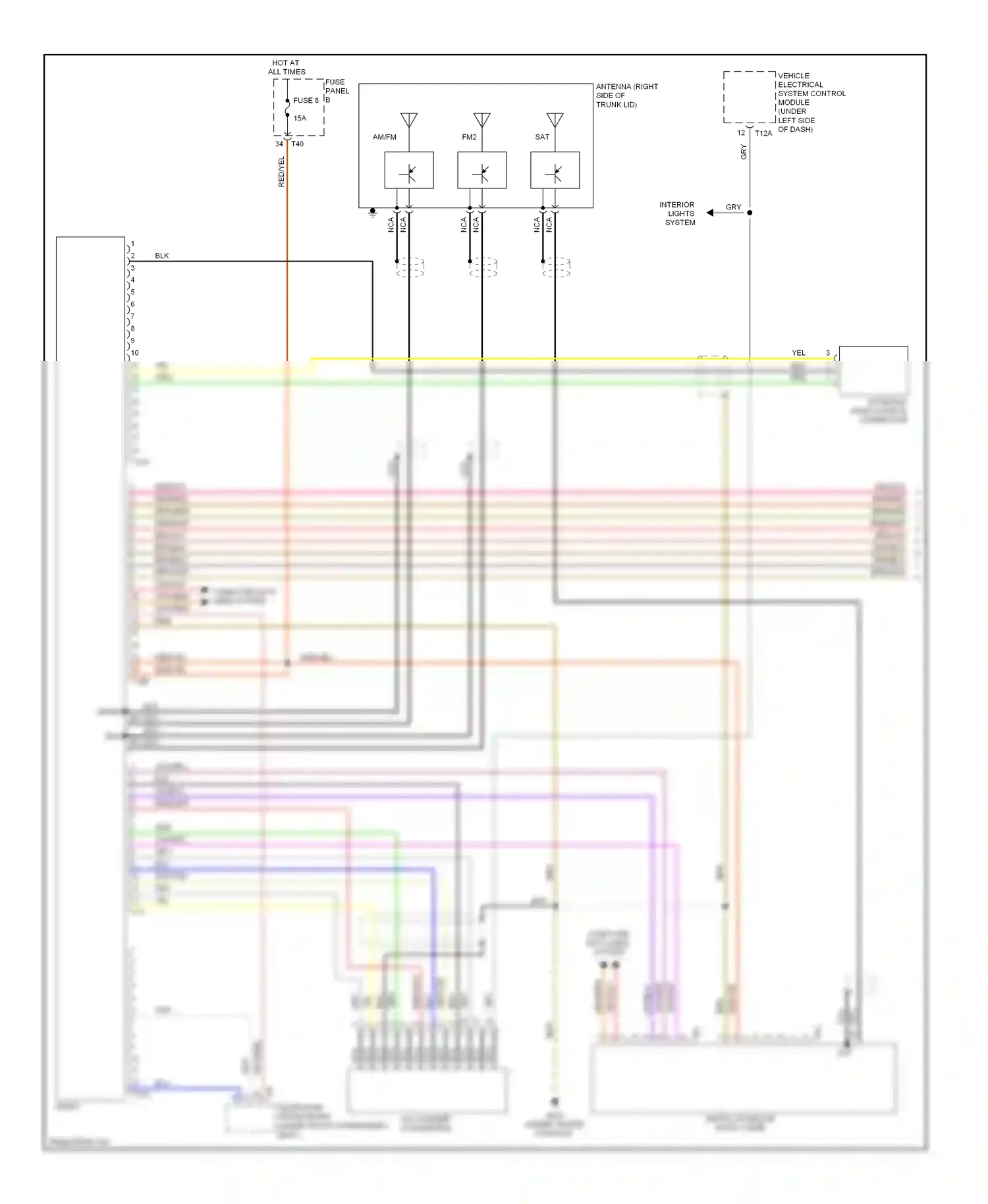 Volkswagen Eos I (2006-2011) wht/yel wiring diagram  (17 of 19)