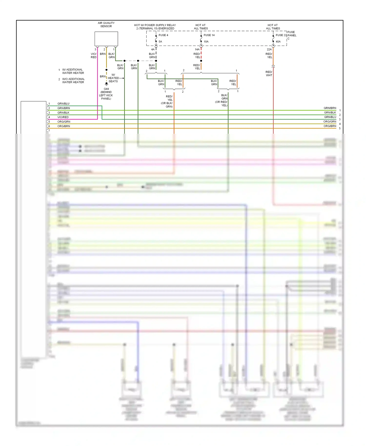 Volkswagen Eos I (2006-2011) yel wiring diagram  (4 of 82)