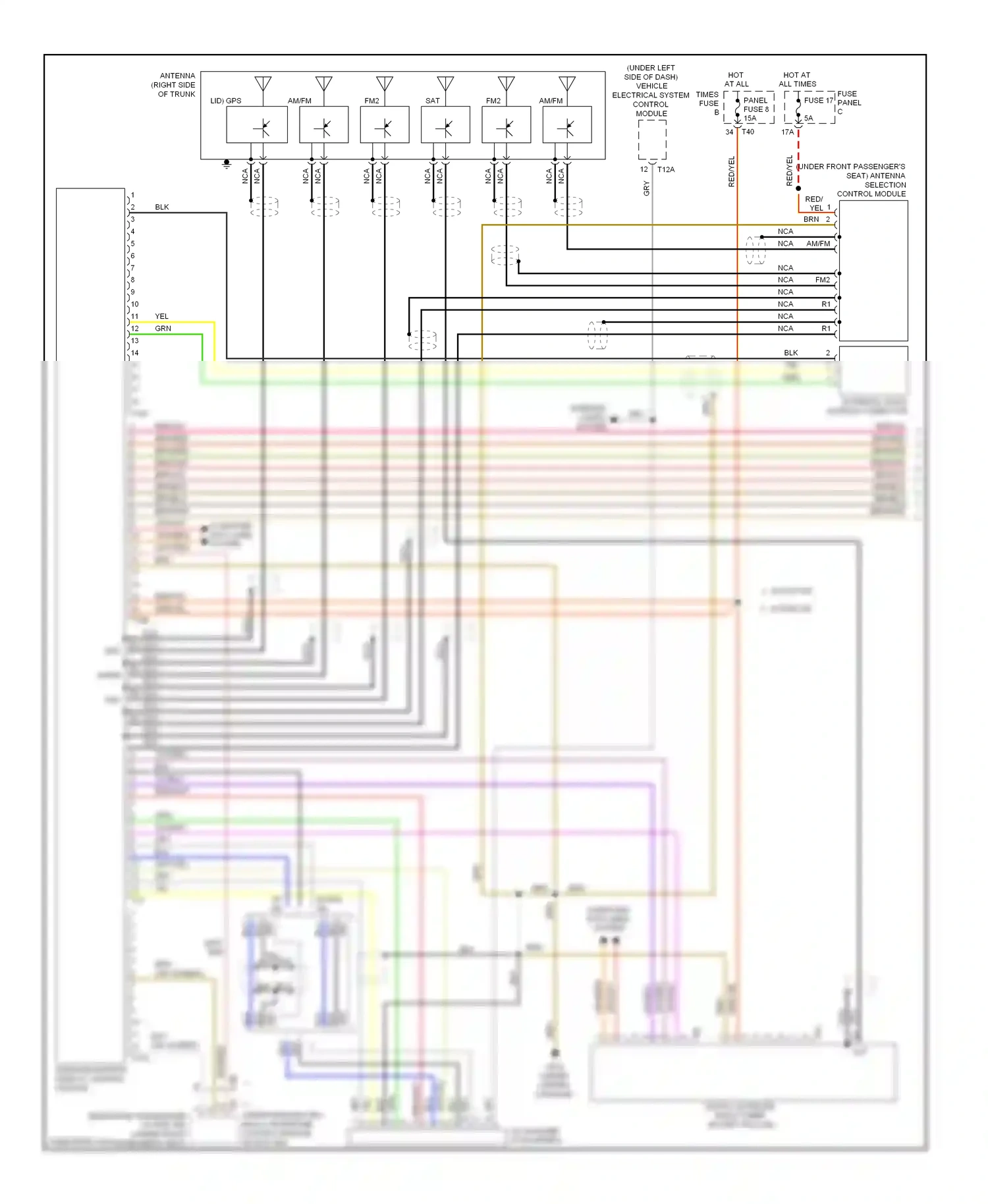 Volkswagen Eos I (2006-2011) yel wiring diagram  (43 of 82)