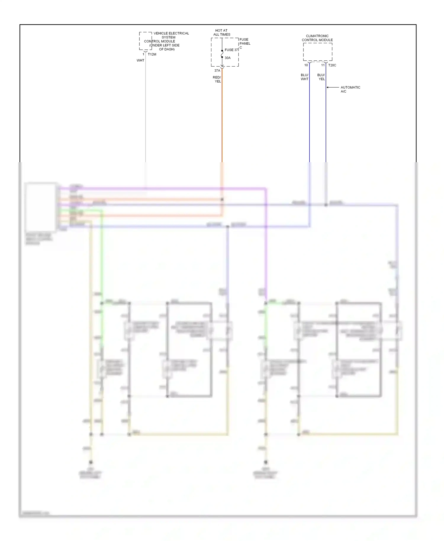 Volkswagen Eos I (2006-2011) yel wiring diagram  (42 of 82)