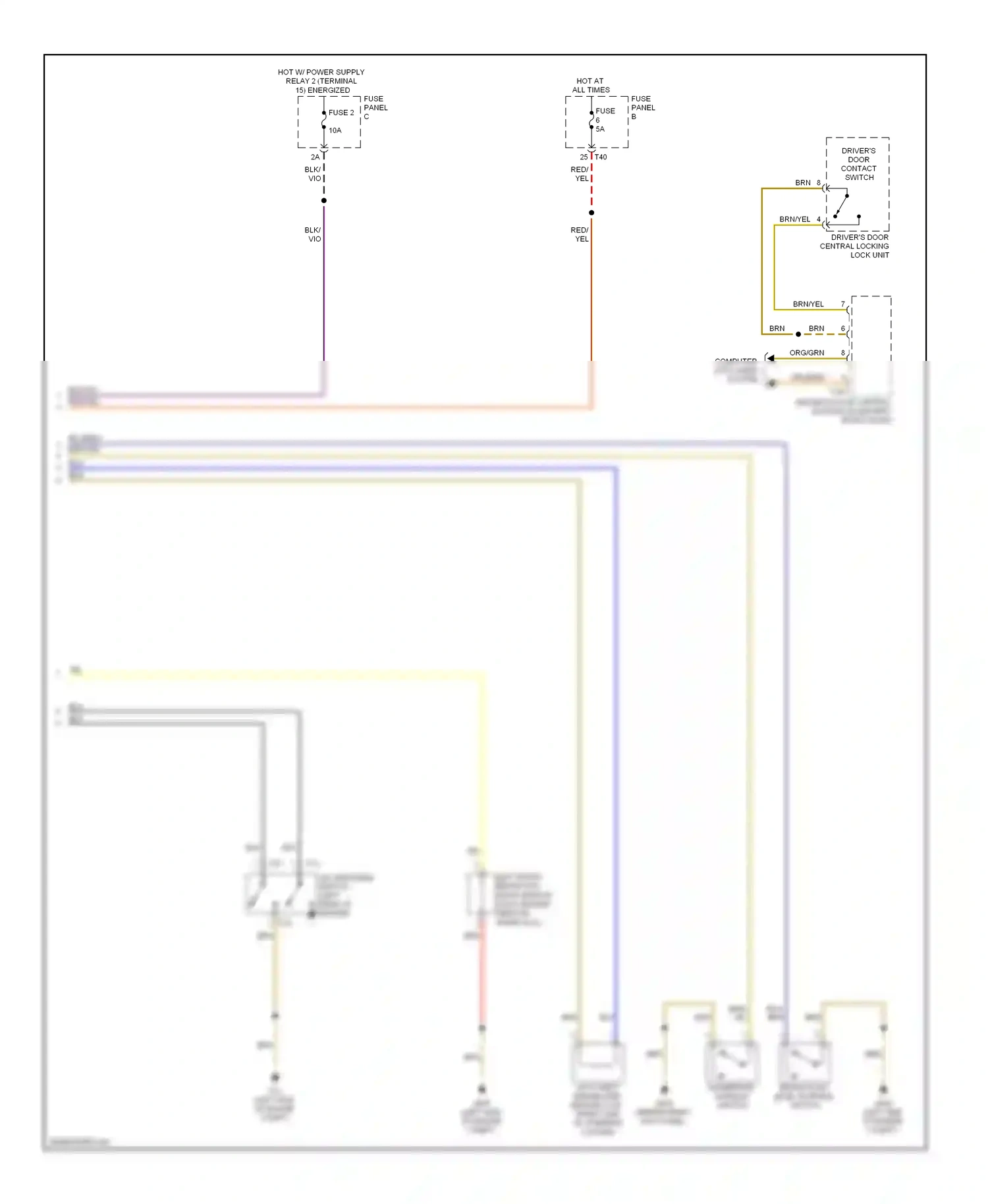 Volkswagen Eos I (2006-2011) yel wiring diagram  (34 of 82)