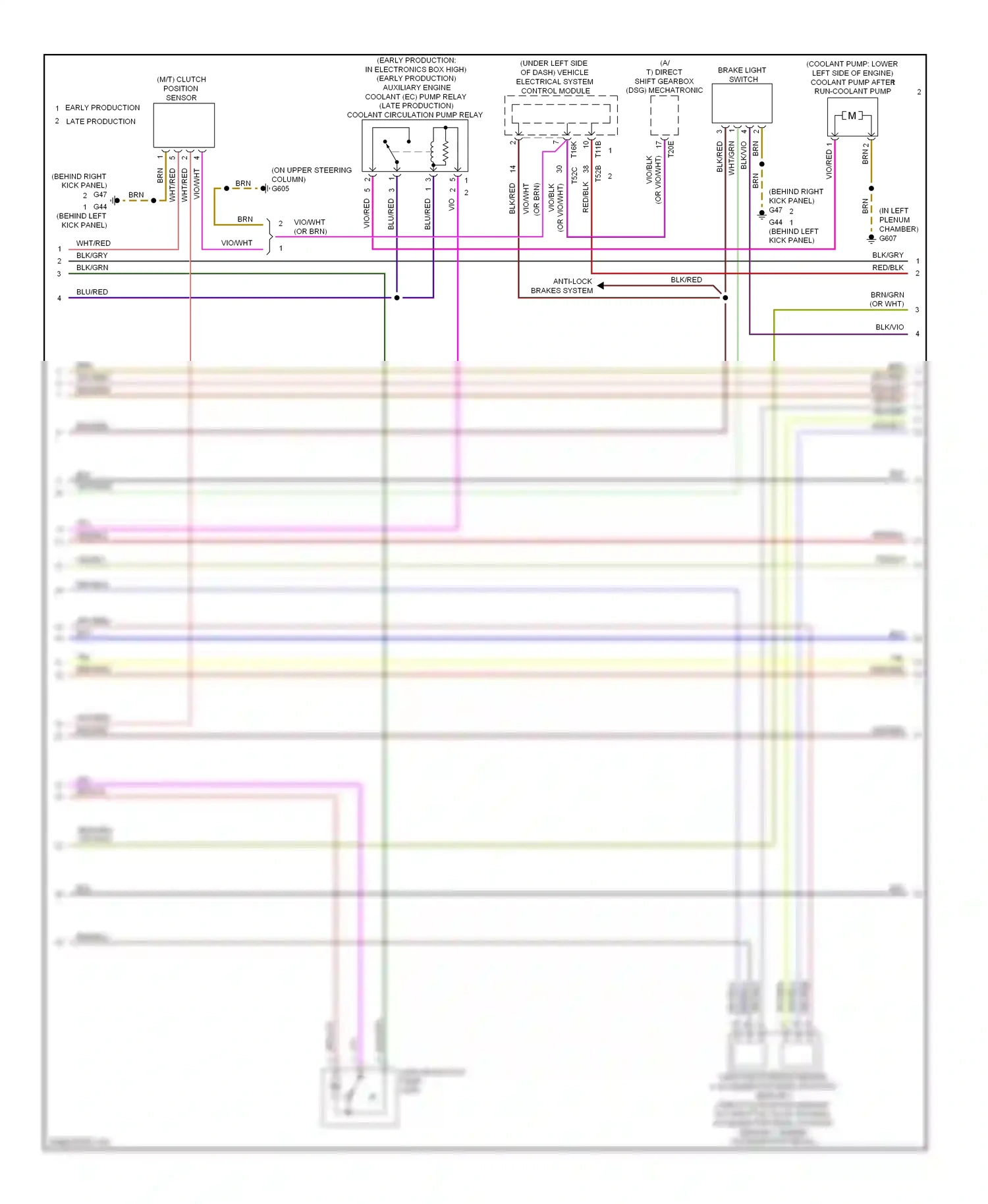 Volkswagen Eos I (2006-2011) yel/blu wiring diagram  (7 of 16)