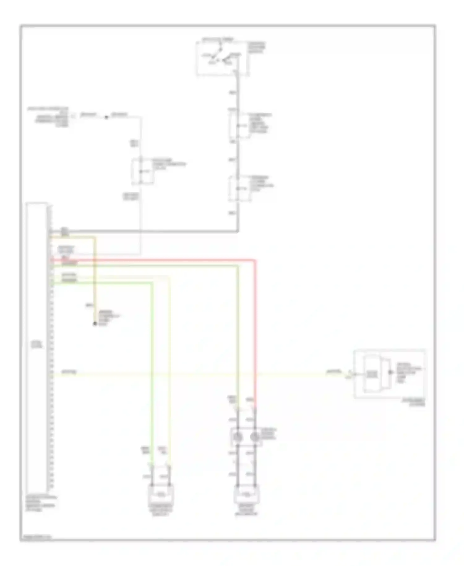 EuroVan Volkswagen T4 facelift (1997-2003): Supplemental restraint circuit
