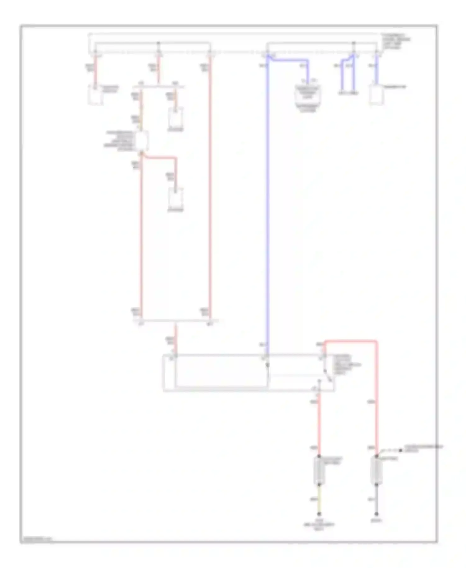 Wiring diagram generator warning light for Volkswagen EuroVan T4 facelift (1997-2003) (1 of 2)