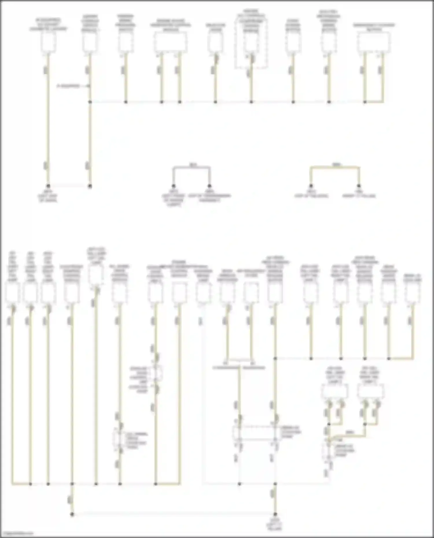 Wiring diagram center console switch module 1 for Volkswagen Golf GTI VII facelift (2017-2020) (2 of 7)