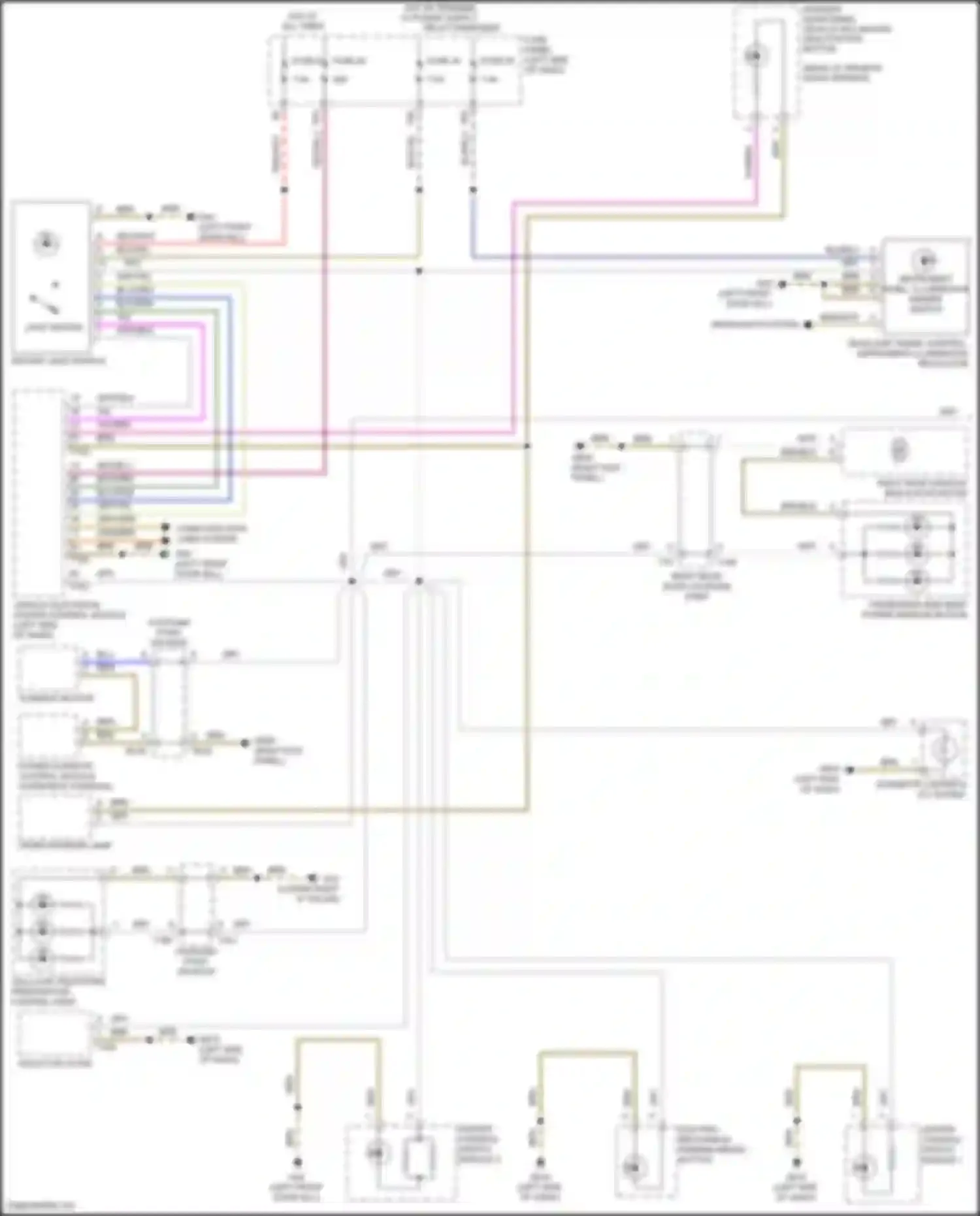 Wiring diagram computer data lines system for Volkswagen Golf GTI VII facelift (2017-2020) (16 of 86)