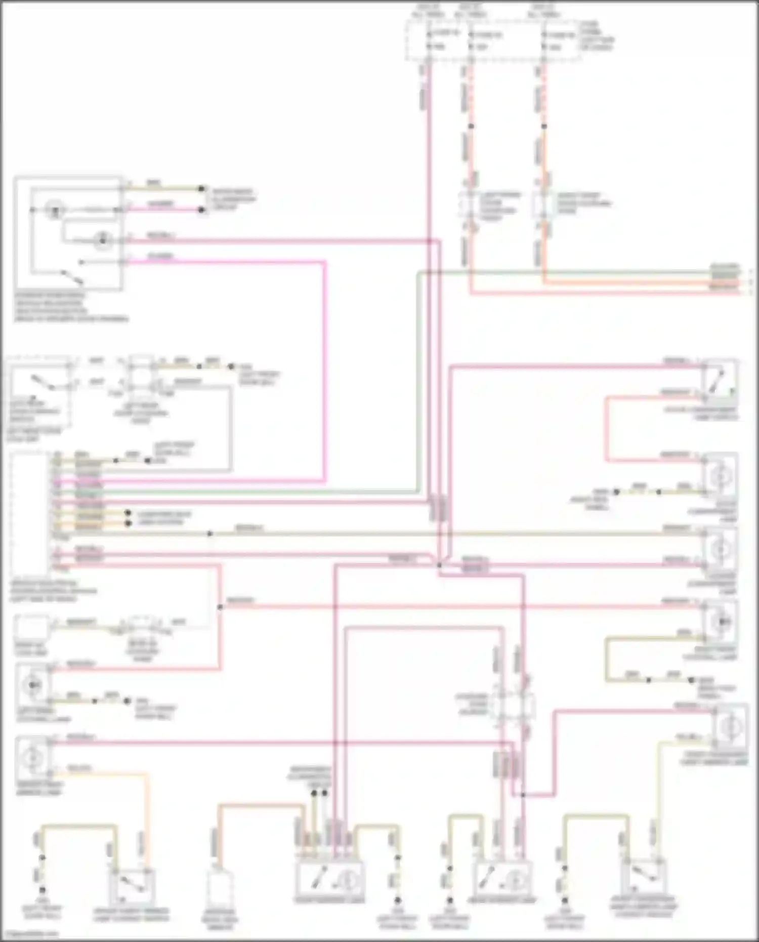 Wiring diagram computer data lines system for Volkswagen Golf GTI VII facelift (2017-2020) (13 of 86)