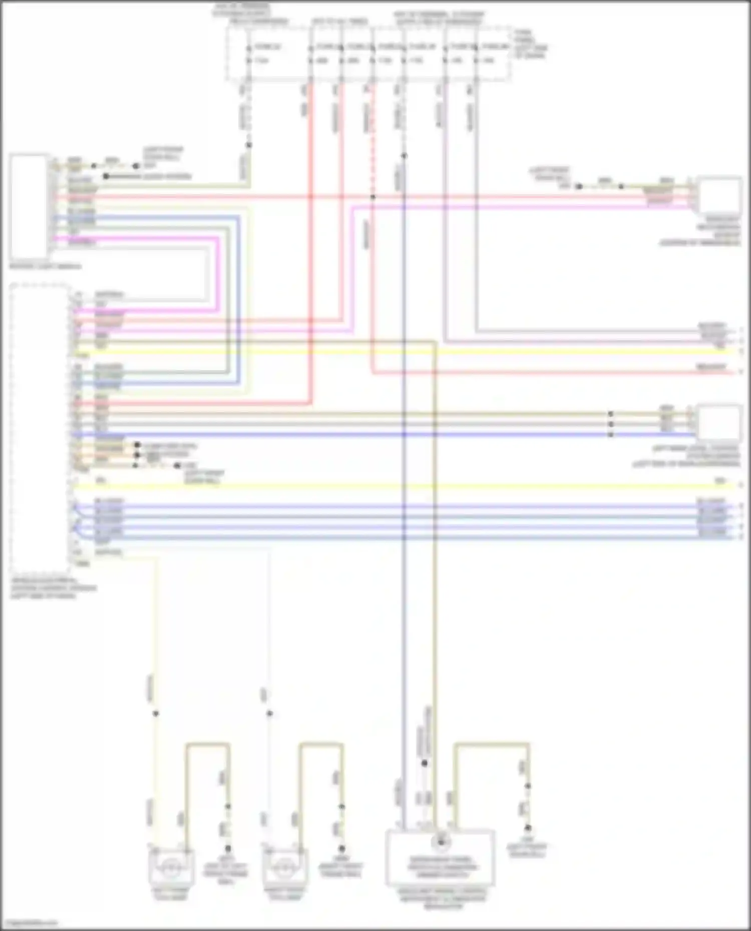 Wiring diagram computer data lines system for Volkswagen Golf GTI VII facelift (2017-2020) (5 of 86)