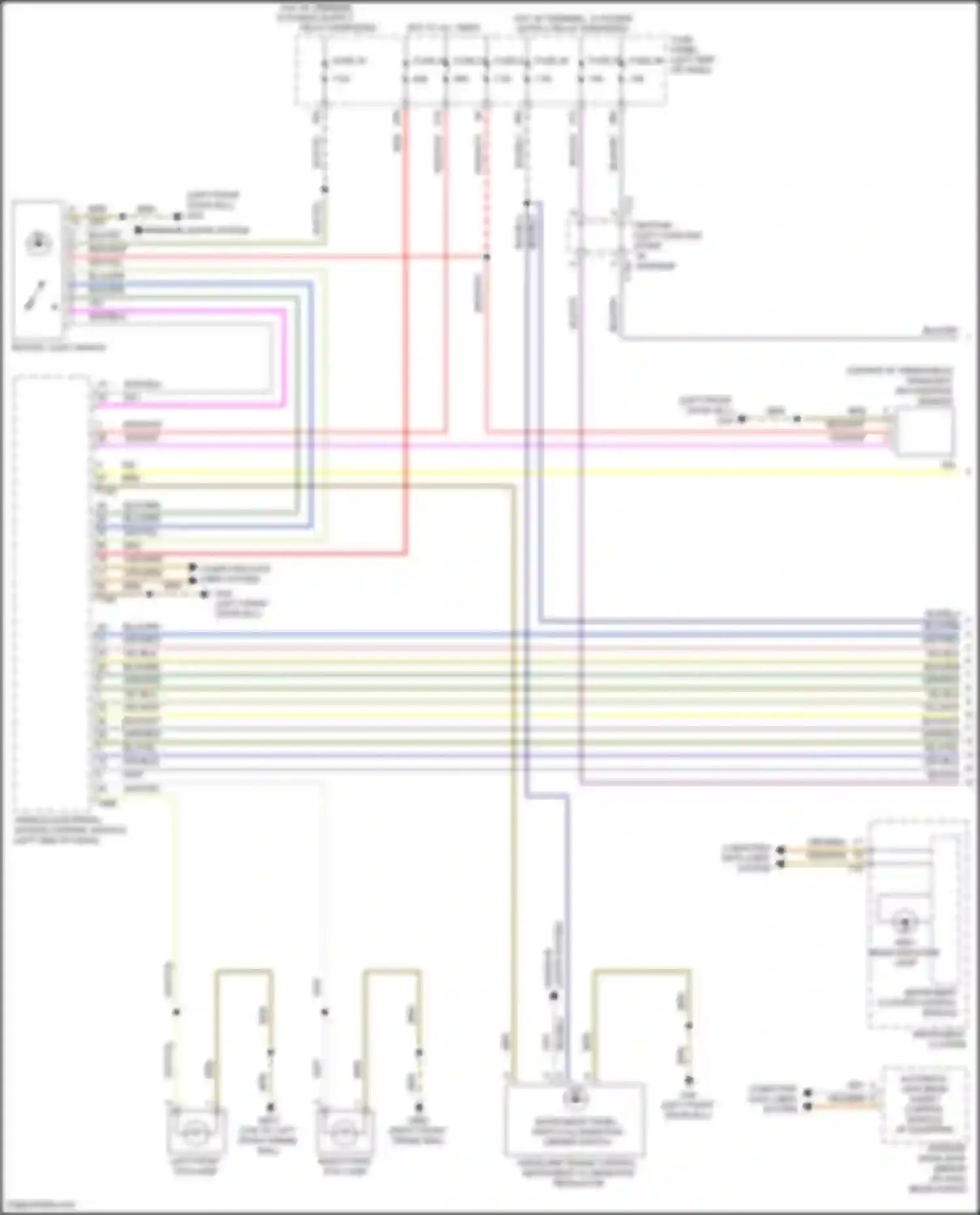 Wiring diagram computer data lines system for Volkswagen Golf GTI VII facelift (2017-2020) (3 of 86)