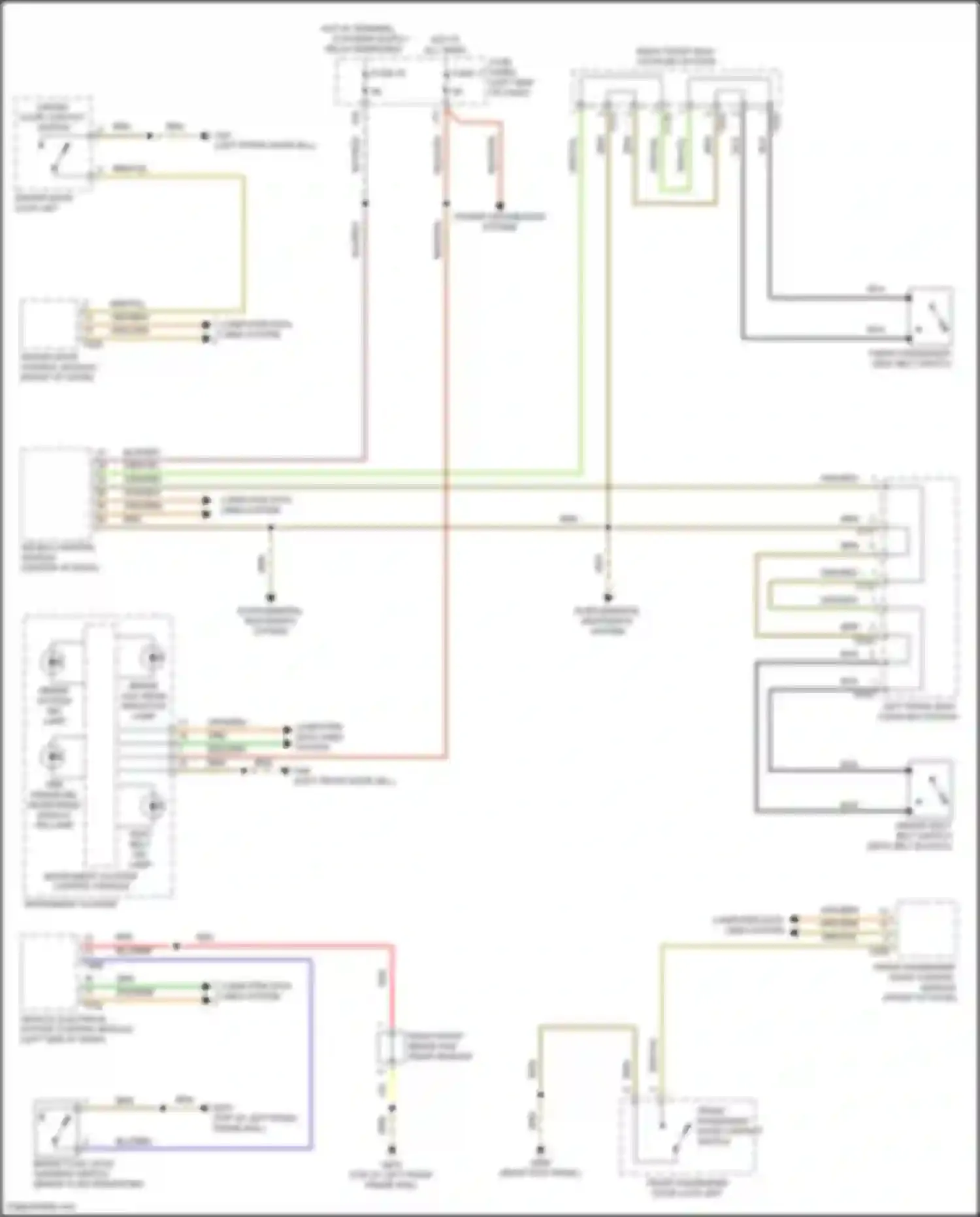 Wiring diagram computer data lines system for Volkswagen Golf GTI VII facelift (2017-2020) (30 of 86)