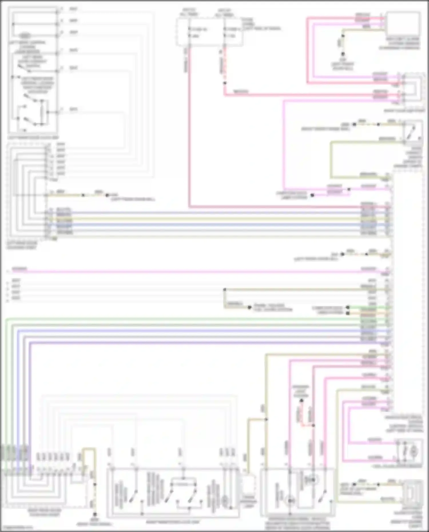 Wiring diagram computer data lines system for Volkswagen Golf GTI VII facelift (2017-2020) (27 of 86)