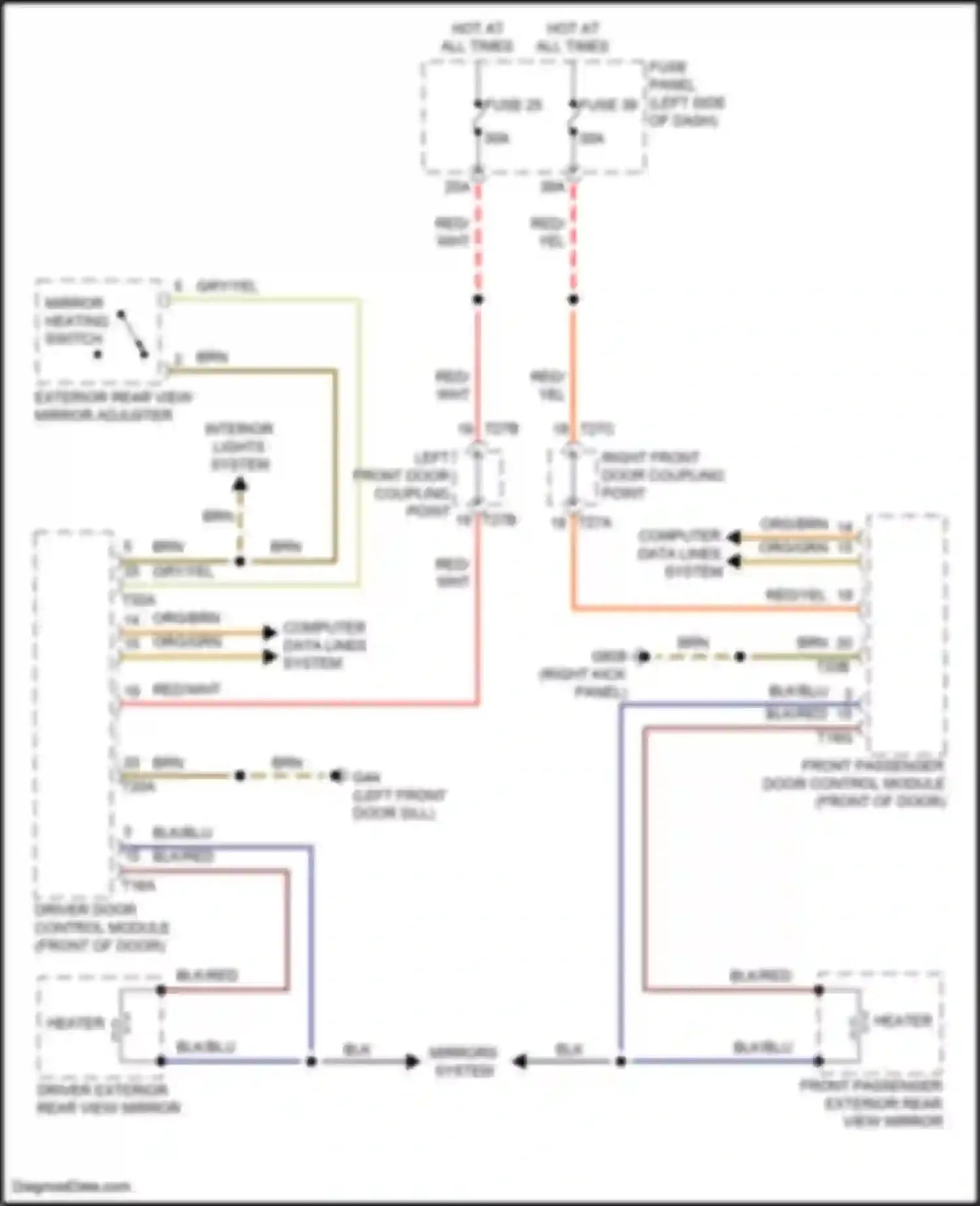Wiring diagram computer data lines system for Volkswagen Golf GTI VII facelift (2017-2020) (46 of 86)