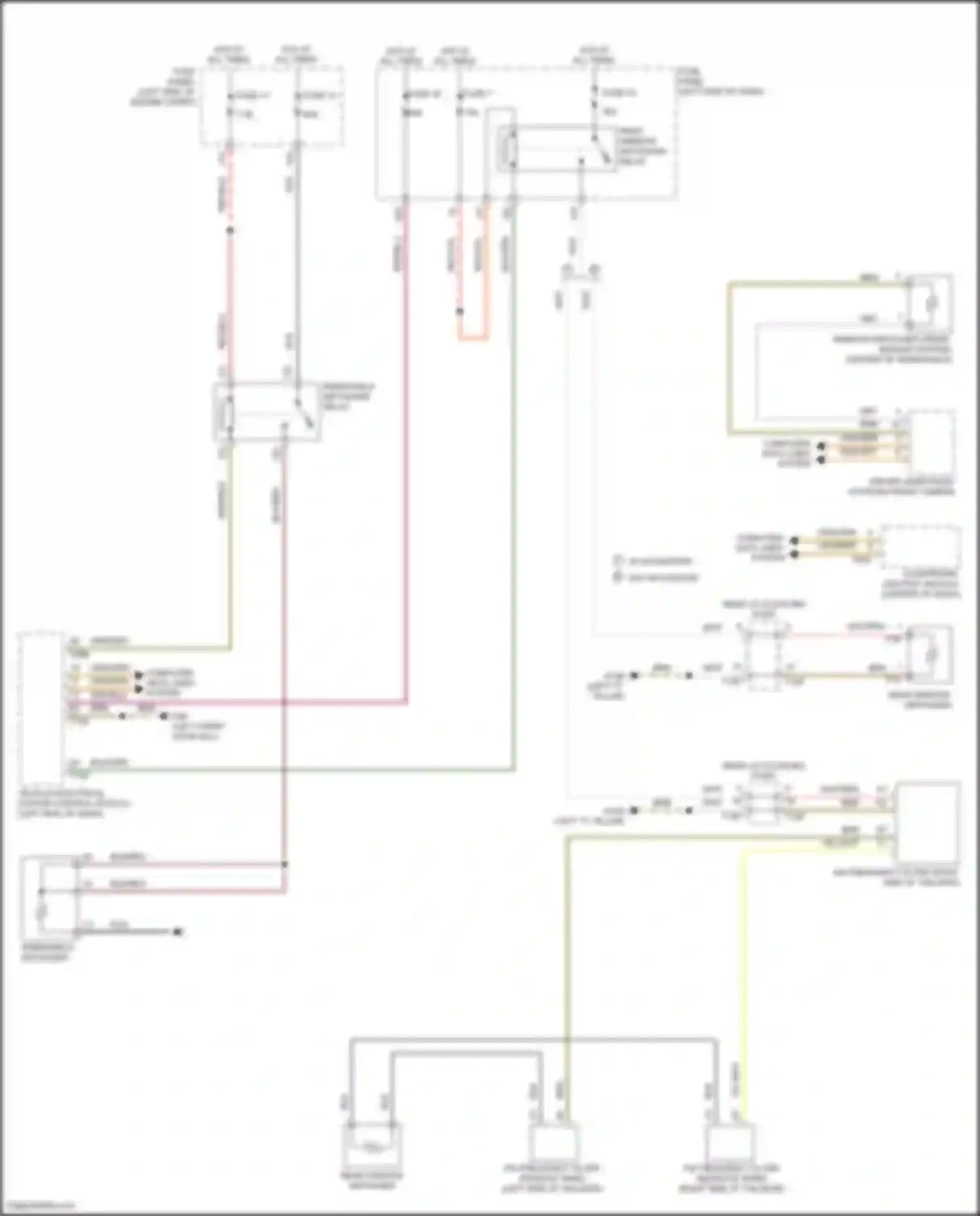 Wiring diagram computer data lines system for Volkswagen Golf GTI VII facelift (2017-2020) (59 of 86)