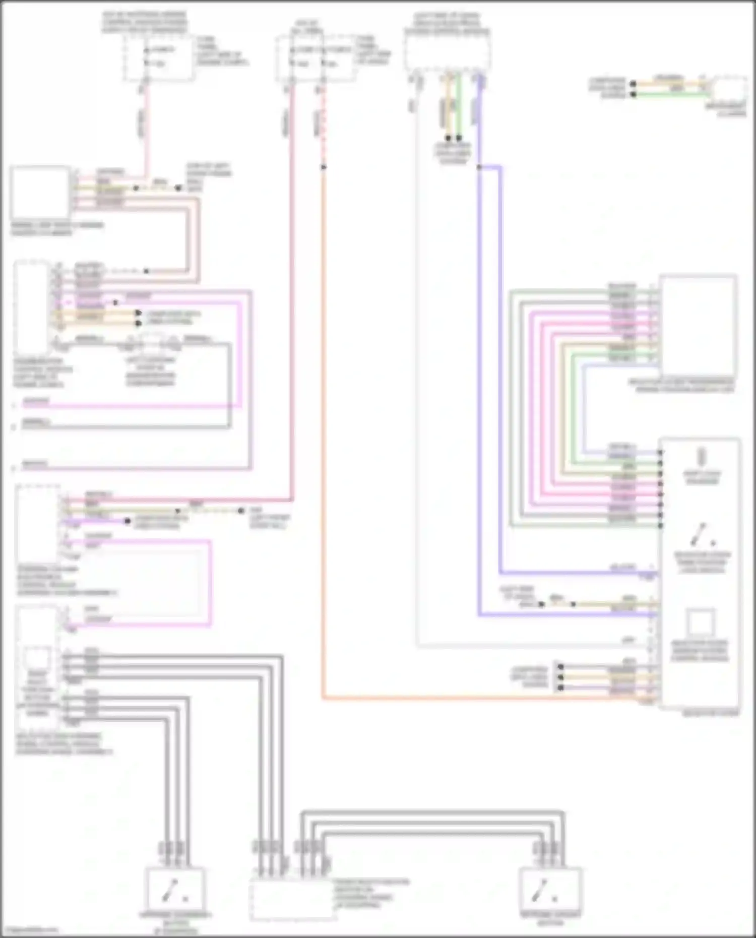 Wiring diagram computer data lines system for Volkswagen Golf GTI VII facelift (2017-2020) (42 of 86)