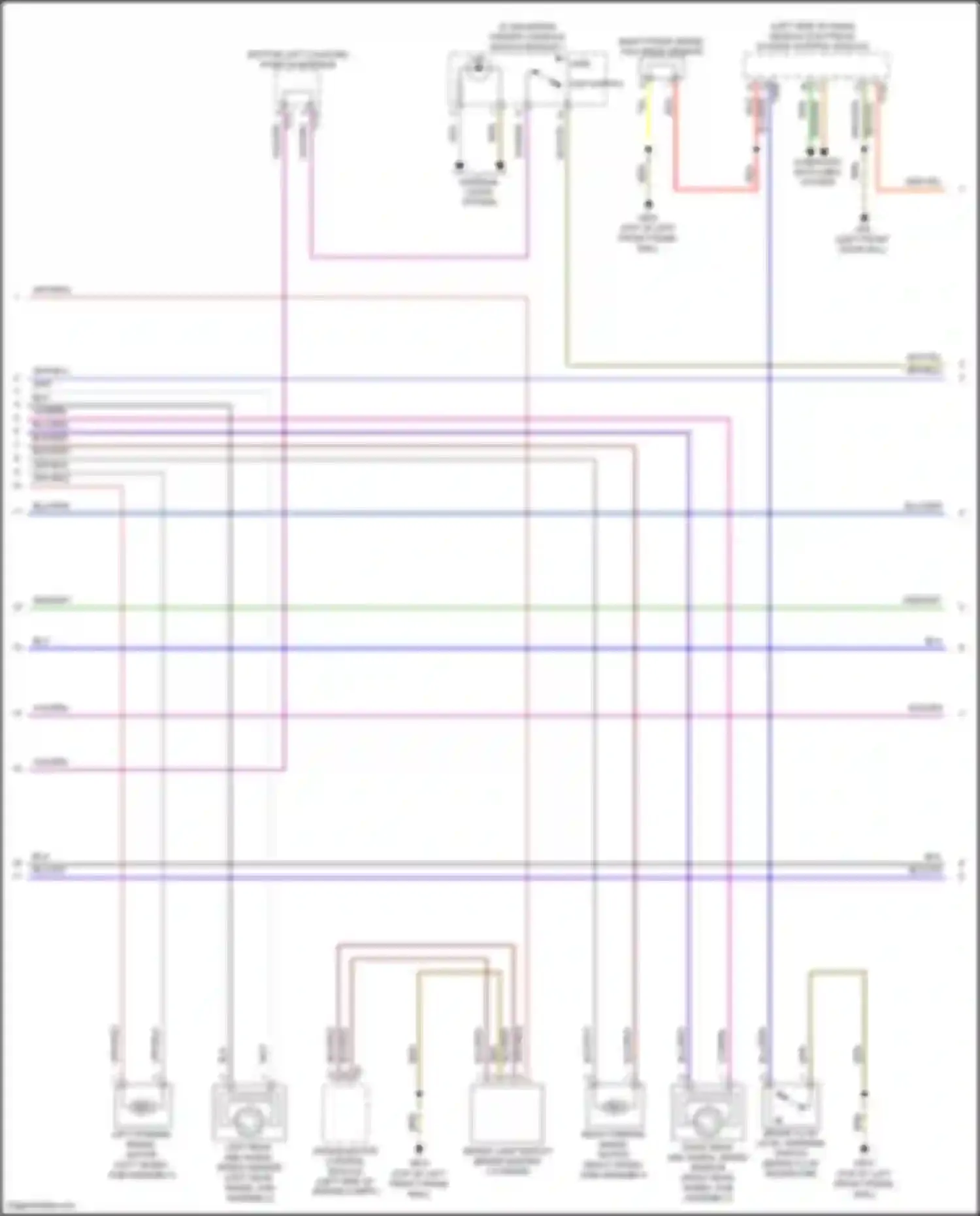 Wiring diagram computer data lines system for Volkswagen Golf GTI VII facelift (2017-2020) (23 of 86)