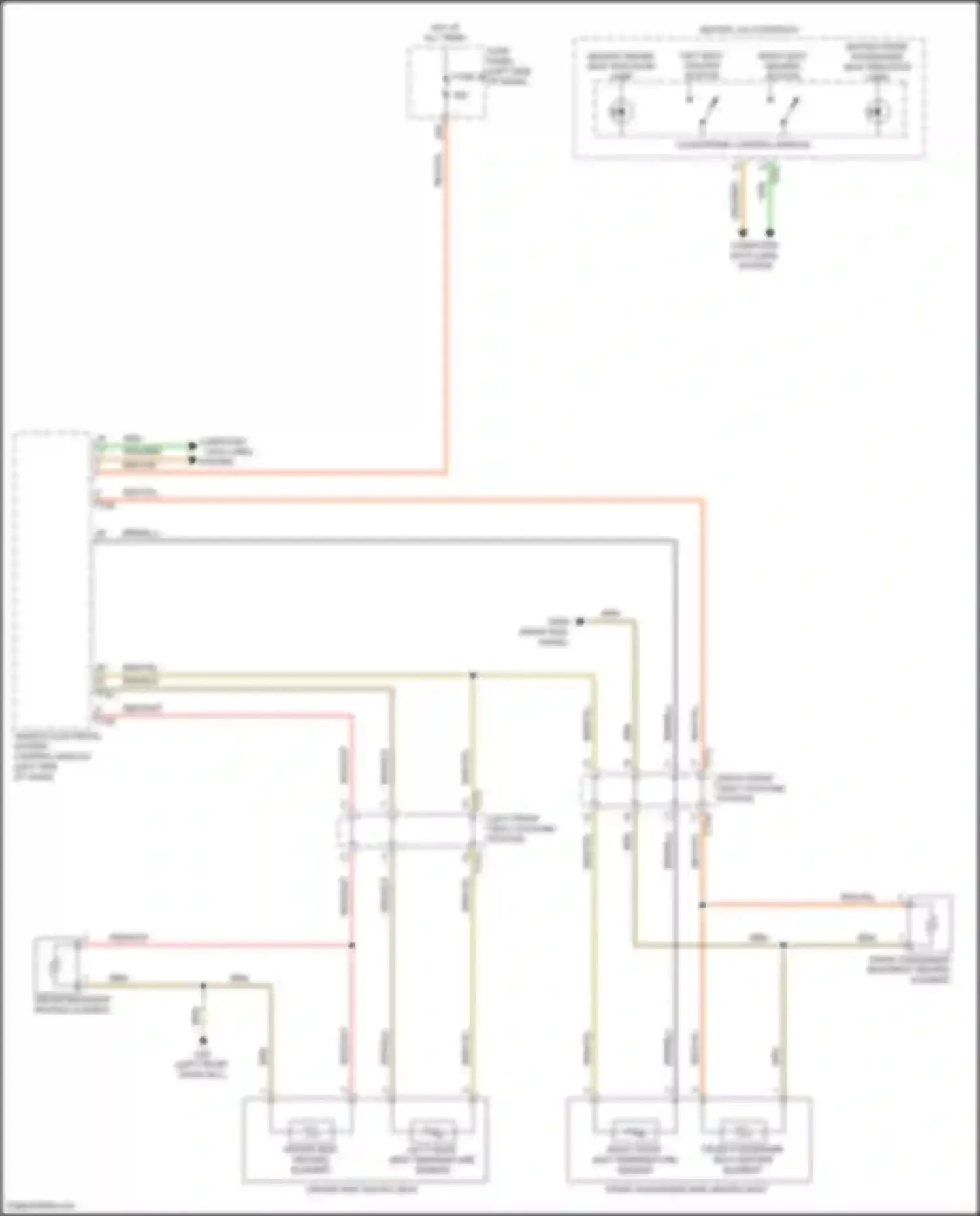 Wiring diagram driver backrest heating element for Volkswagen Golf GTI VII facelift (2017-2020) (3 of 3)