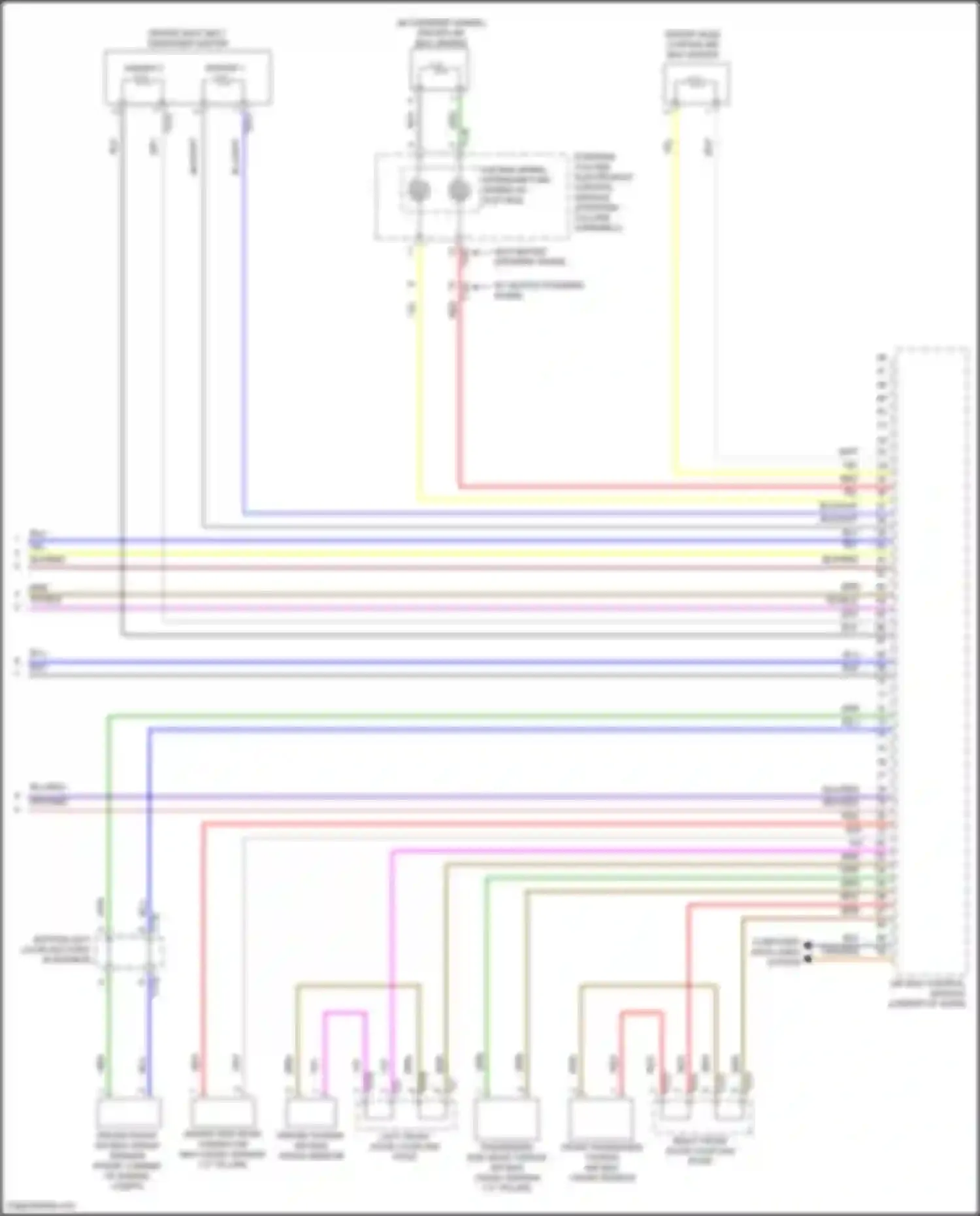 Wiring diagram driver thorax air bag crash sensor for Volkswagen Golf GTI VII facelift (2017-2020) (1 of 1)