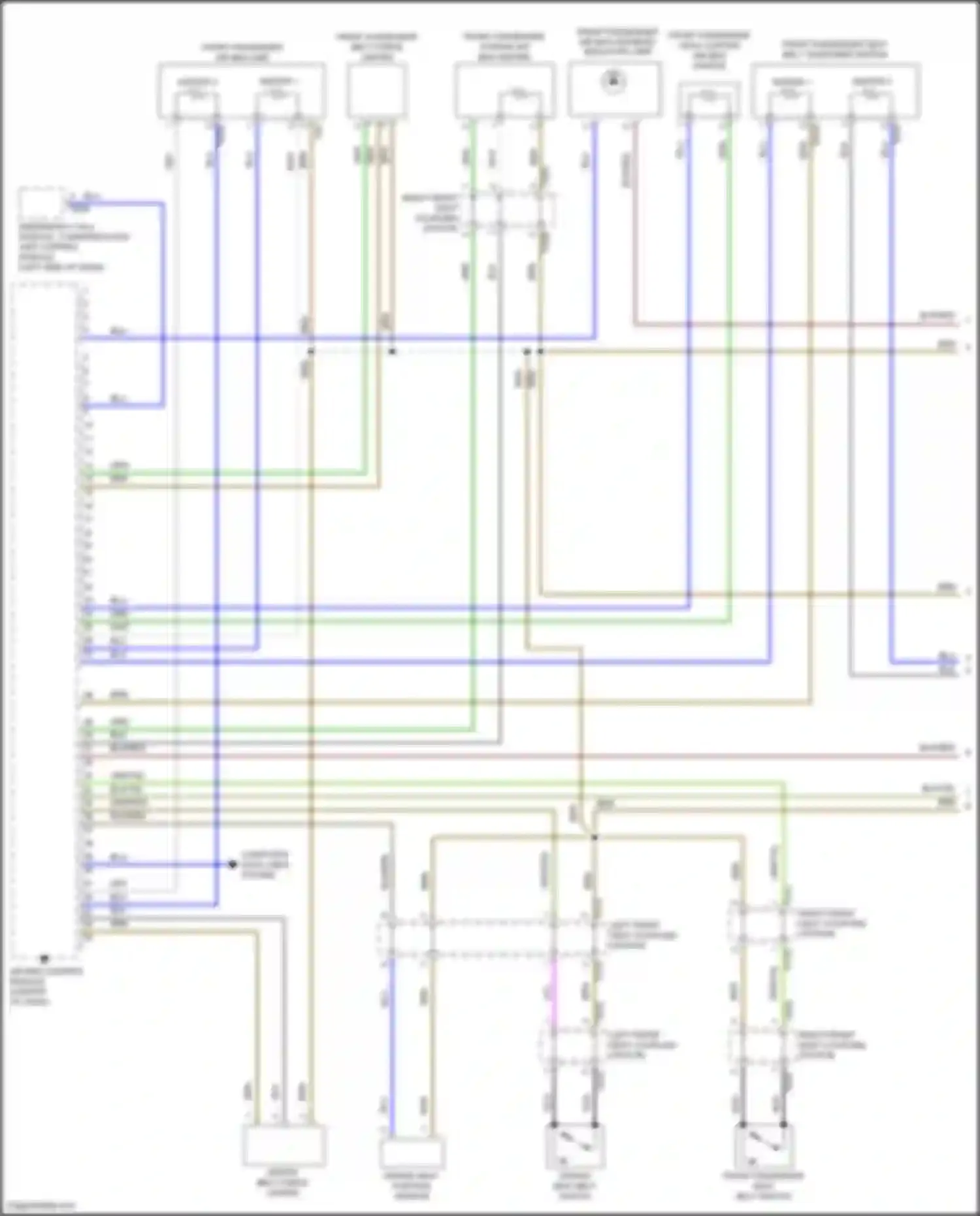 Wiring diagram emergency call module, communication unit control module for Volkswagen Golf GTI VII facelift (2017-2020) (5 of 5)
