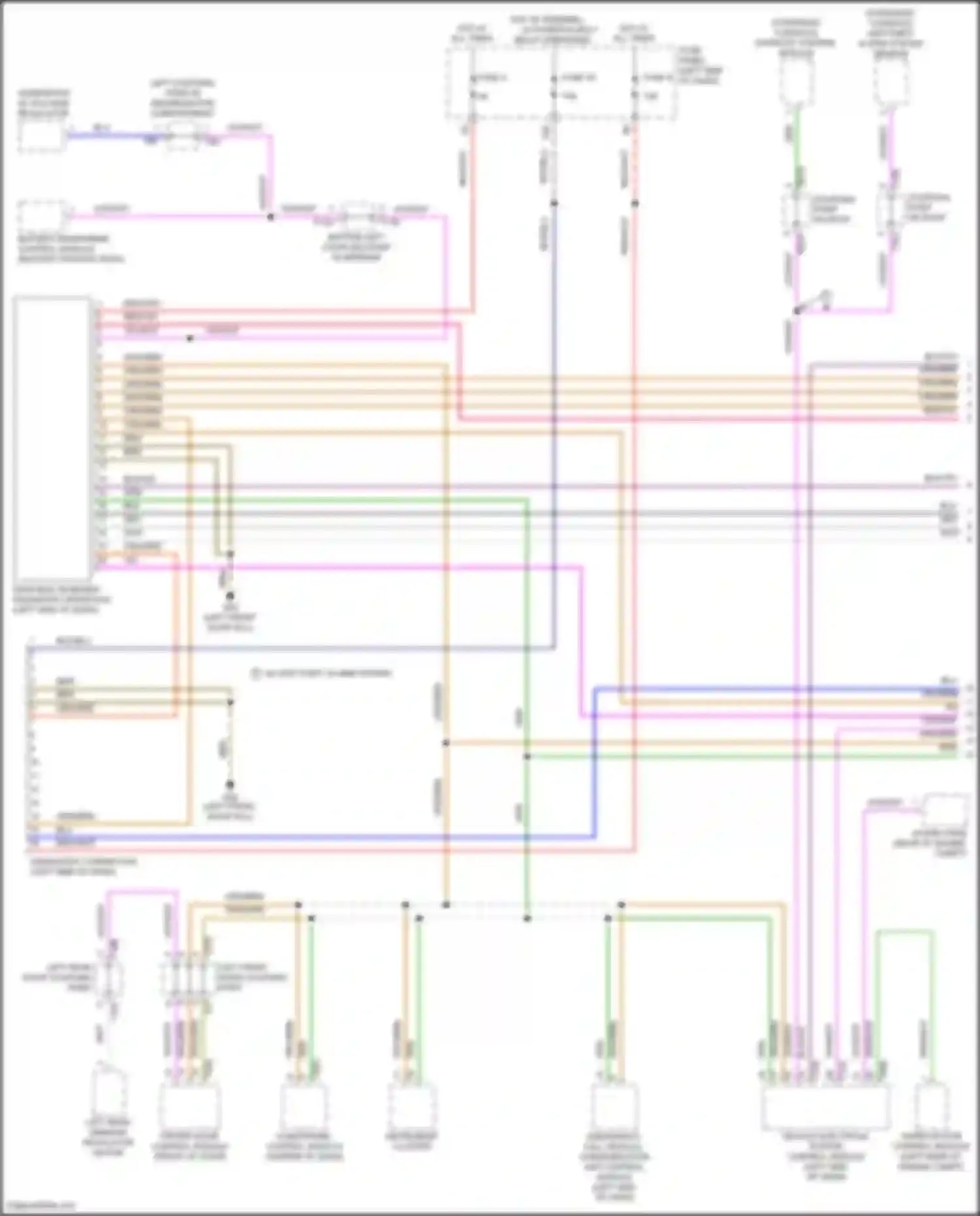 Wiring diagram emergency call module, communication unit control module for Volkswagen Golf GTI VII facelift (2017-2020) (1 of 5)