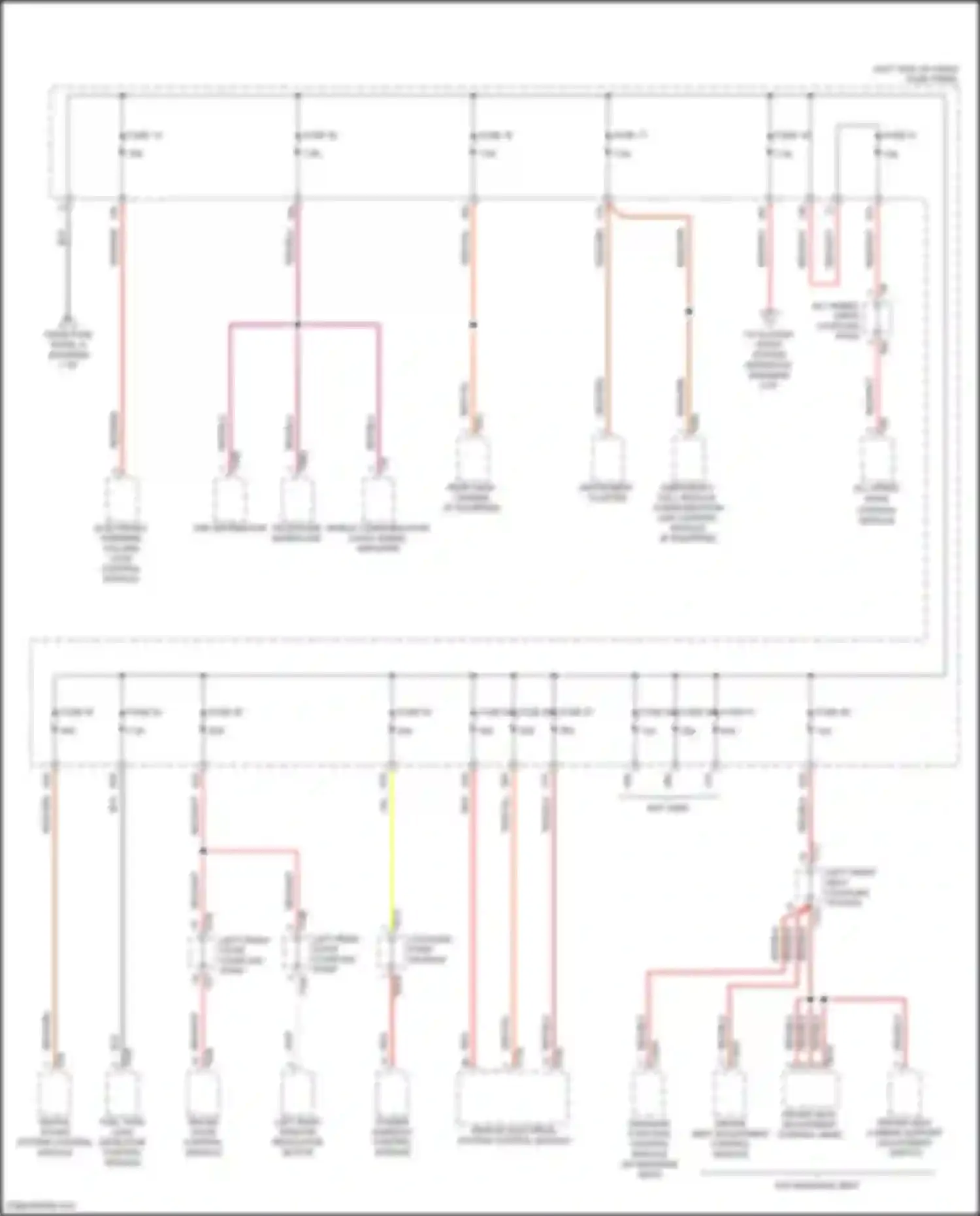 Wiring diagram emergency call module, communication unit control module for Volkswagen Golf GTI VII facelift (2017-2020) (4 of 5)