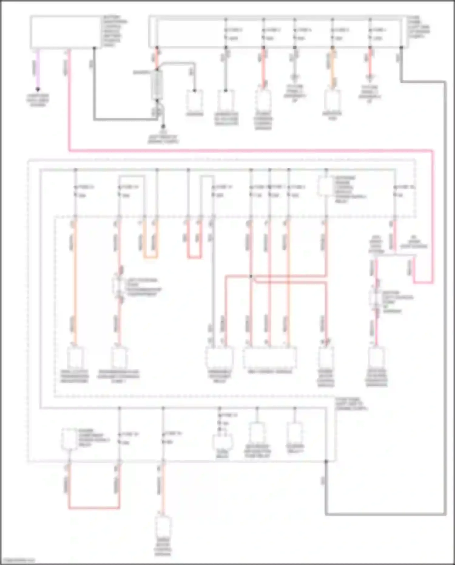Wiring diagram engine component power supply relay for Volkswagen Golf GTI VII facelift (2017-2020) (1 of 2)