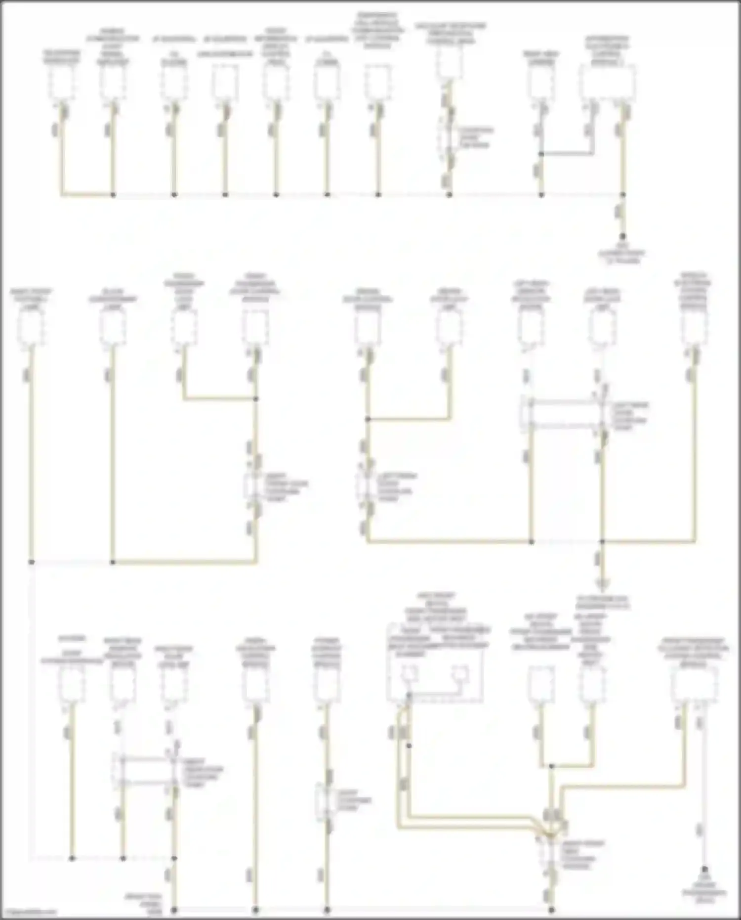 Wiring diagram front passenger occupant detection system control module for Volkswagen Golf GTI VII facelift (2017-2020) (1 of 1)