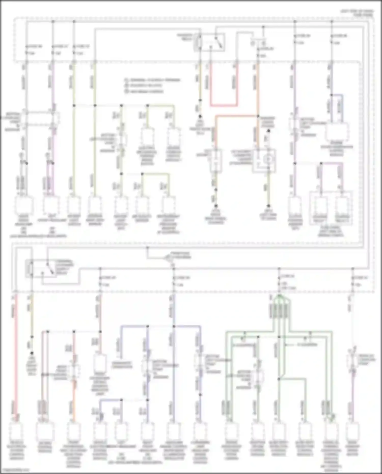 Wiring diagram front passenger seat occupant detection system control module for Volkswagen Golf GTI VII facelift (2017-2020) (1 of 2)