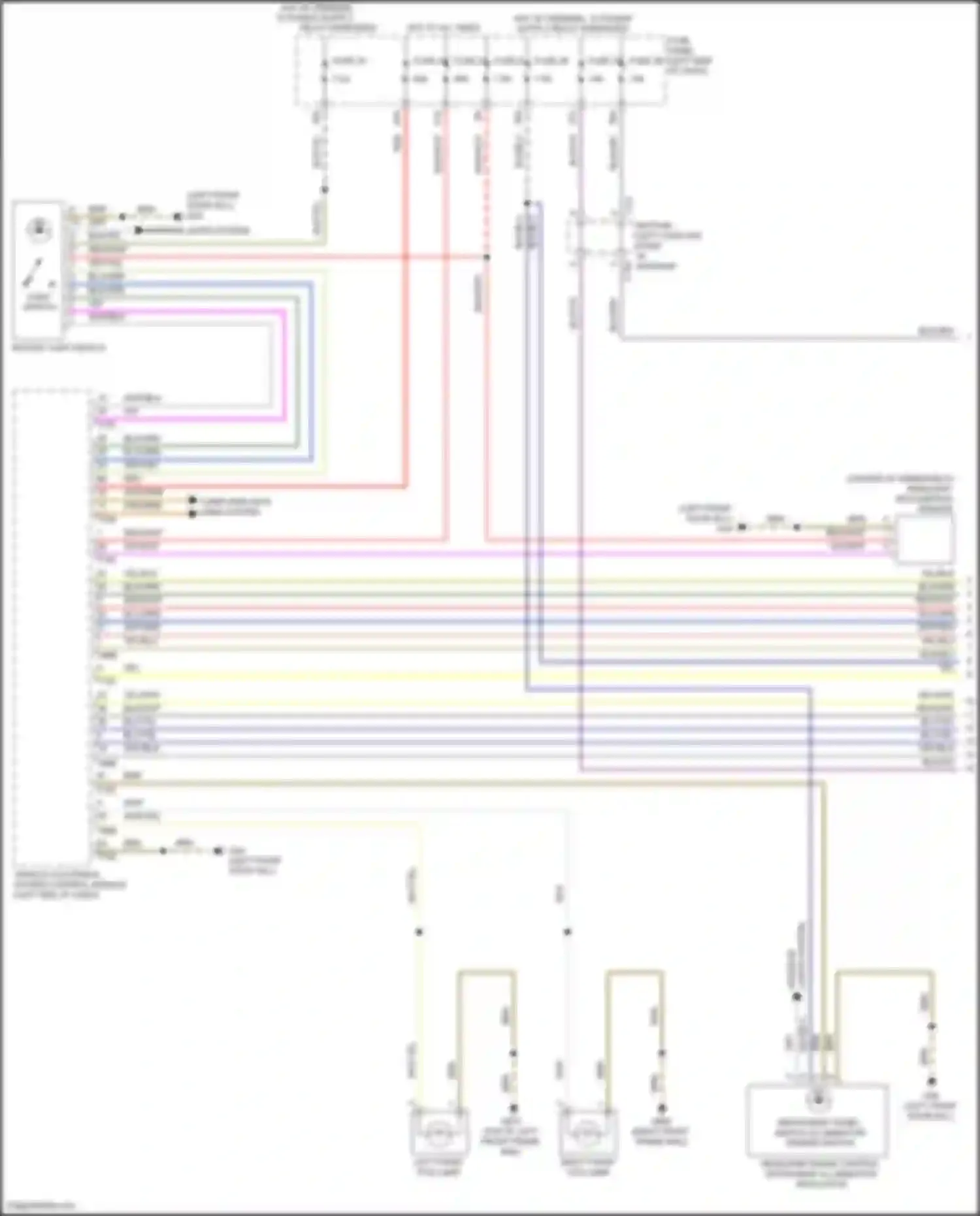 Wiring diagram headlamp range control, instrument illumination regulator for Volkswagen Golf GTI VII facelift (2017-2020) (2 of 6)