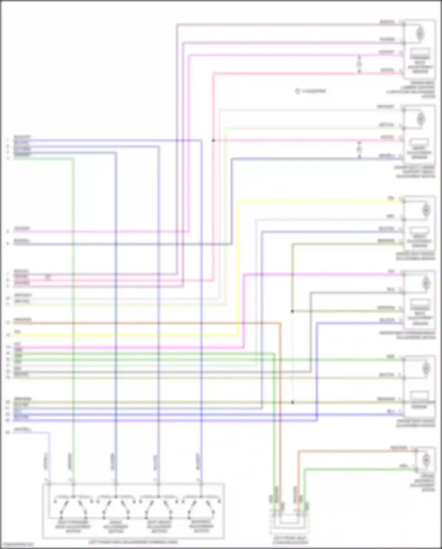 Wiring diagram height adjustment sensor for Volkswagen Golf GTI VII facelift (2017-2020) (1 of 2)