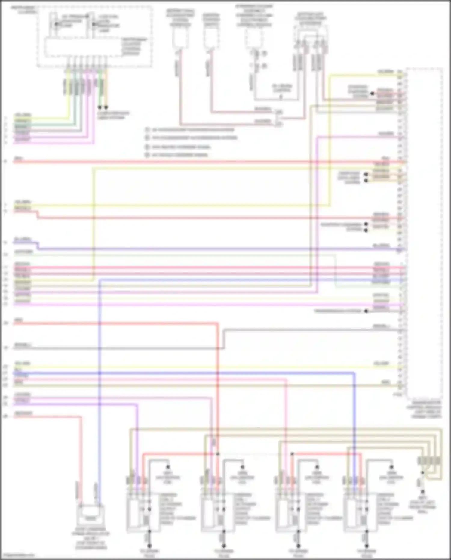 Wiring diagram ignition coil 3 w/ power output stage for Volkswagen Golf GTI VII facelift (2017-2020) (2 of 2)
