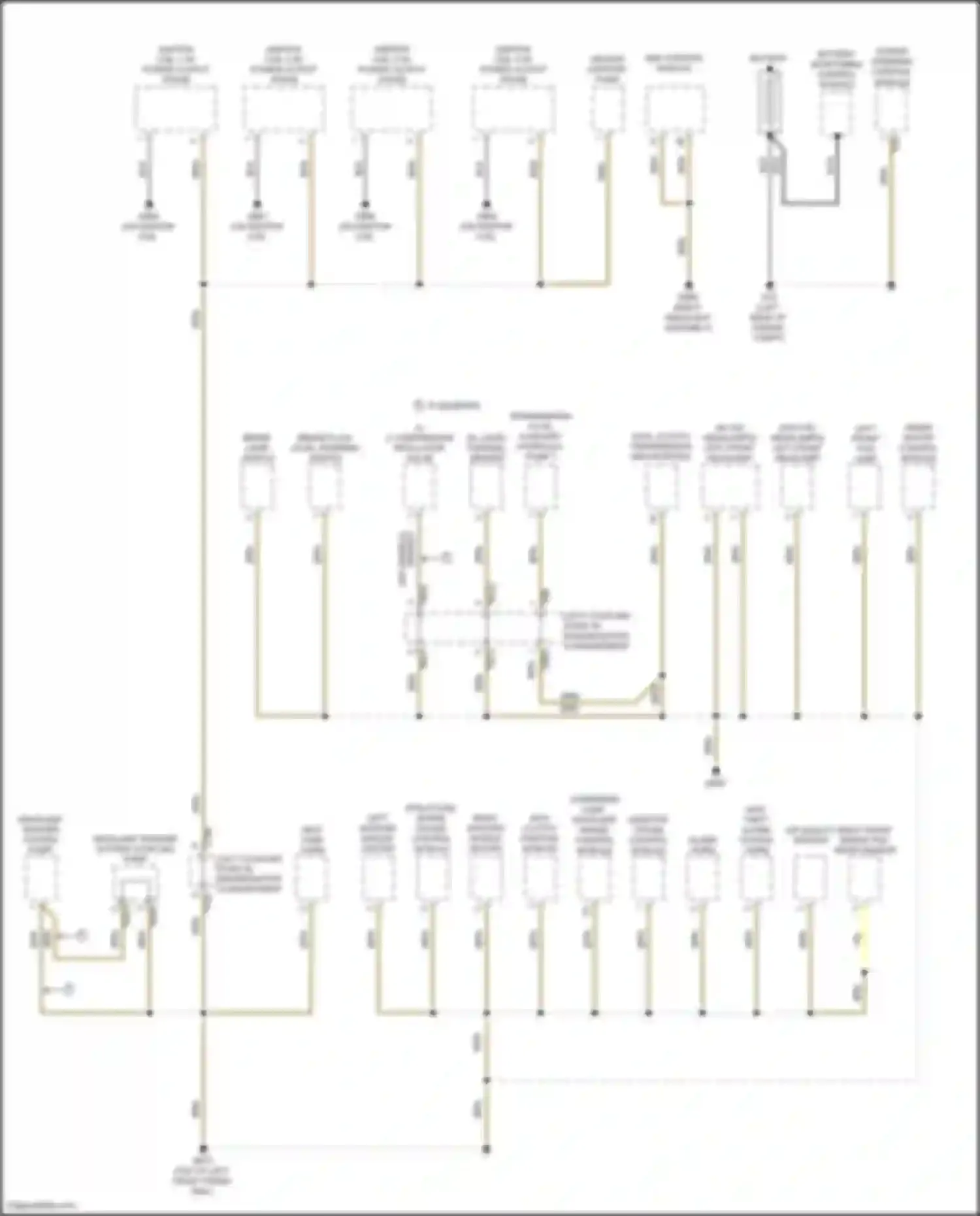 Wiring diagram left front fog lamp for Volkswagen Golf GTI VII facelift (2017-2020) (1 of 5)