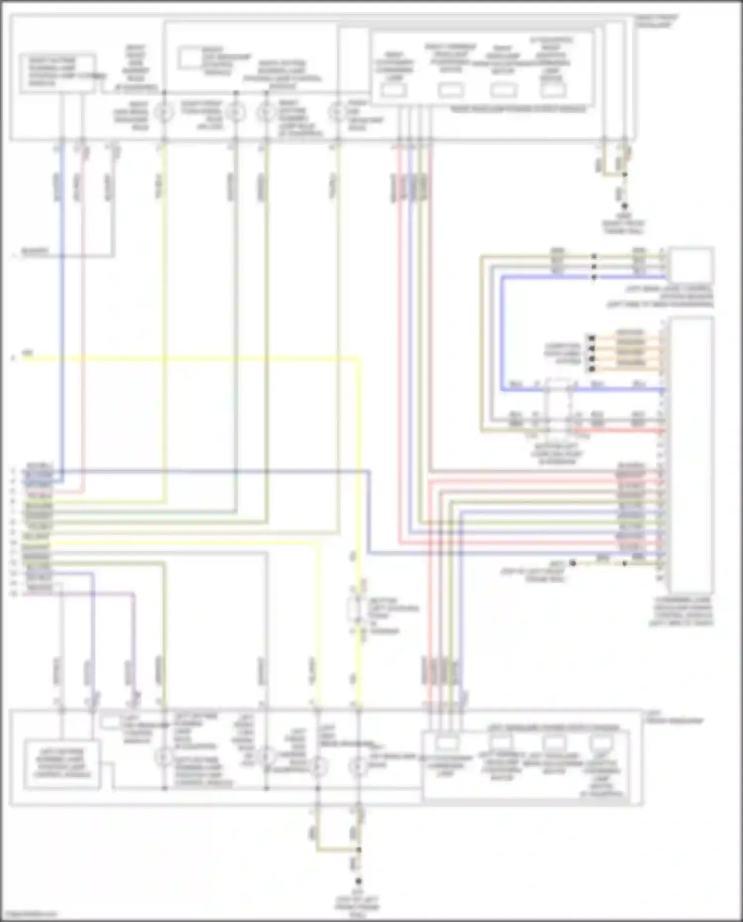 Wiring diagram left hid headlamp control module for Volkswagen Golf GTI VII facelift (2017-2020) (1 of 1)