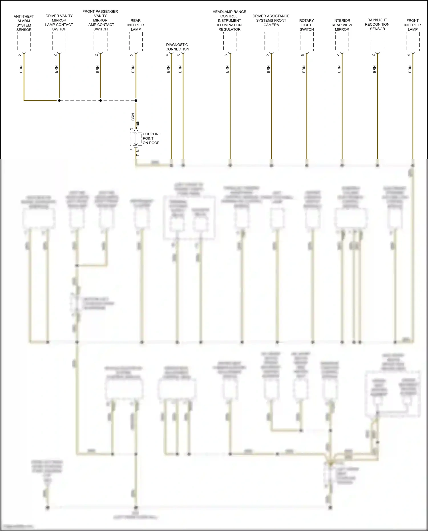 Volkswagen Golf GTI VII facelift (2017-2020) massage function control module wiring diagram  (1 of 3)