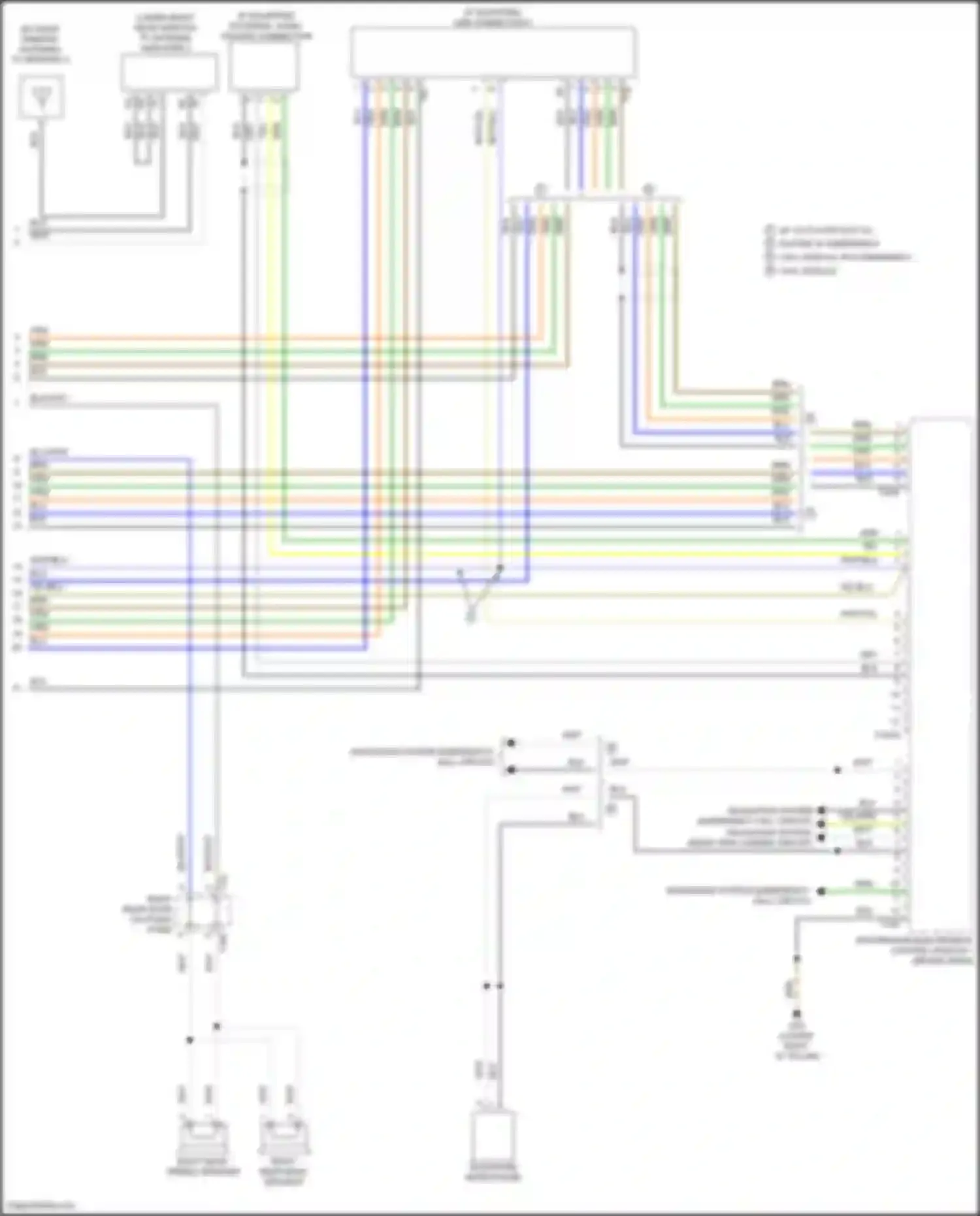Wiring diagram navigation system for Volkswagen Golf GTI VII facelift (2017-2020) (4 of 8)